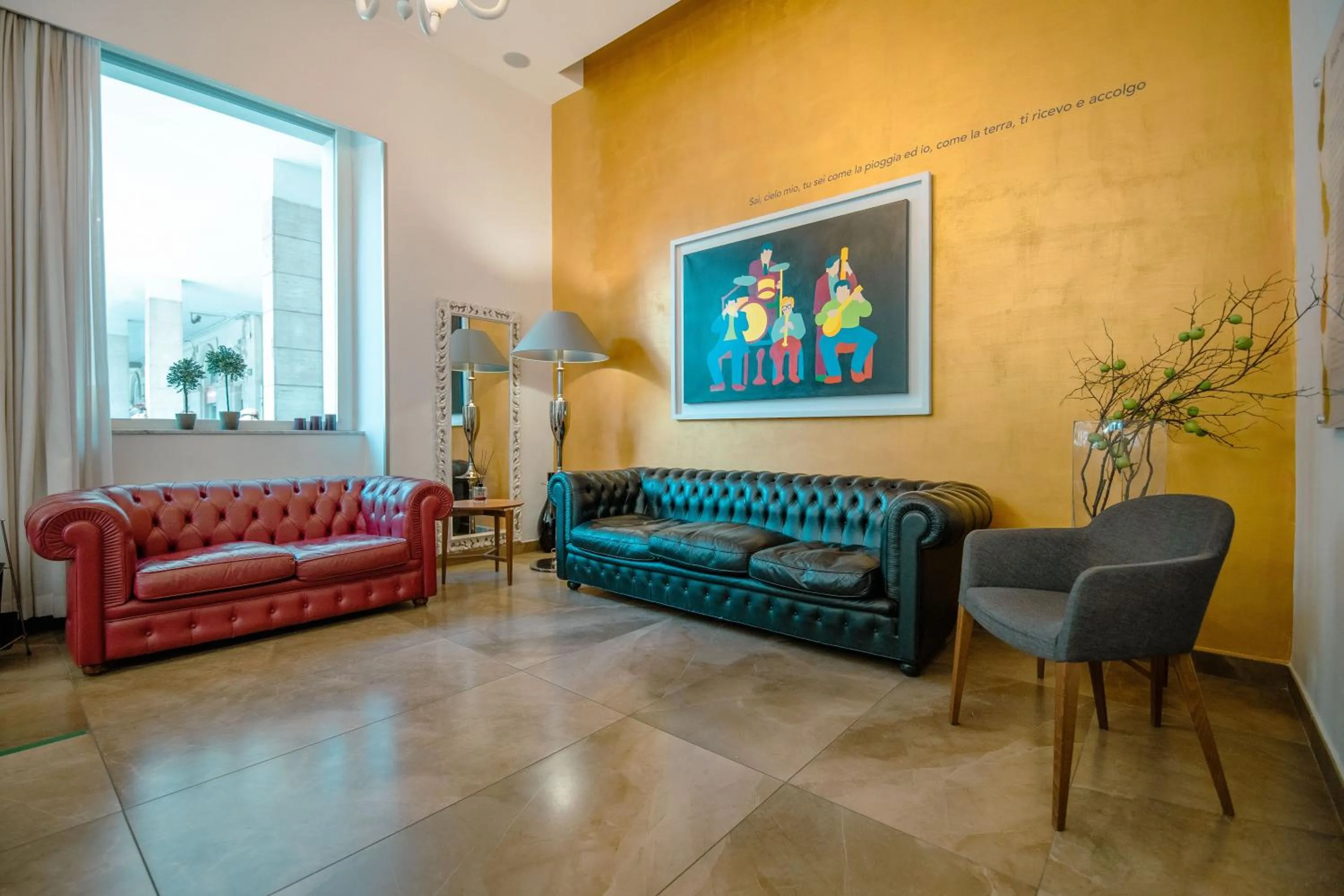 Lobby or reception in Hotel Bruman Salerno