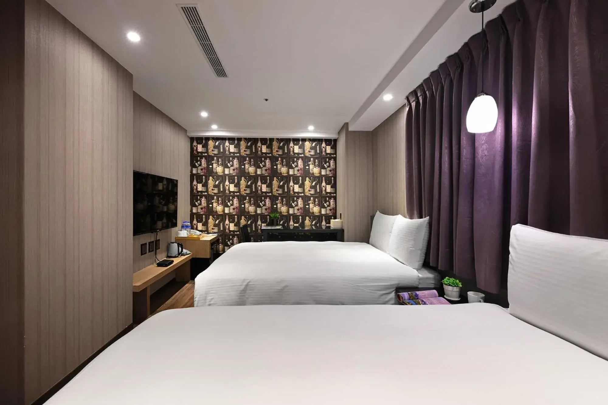 Bed in Ximen Hedo Hotel Kaifeng, Taipei