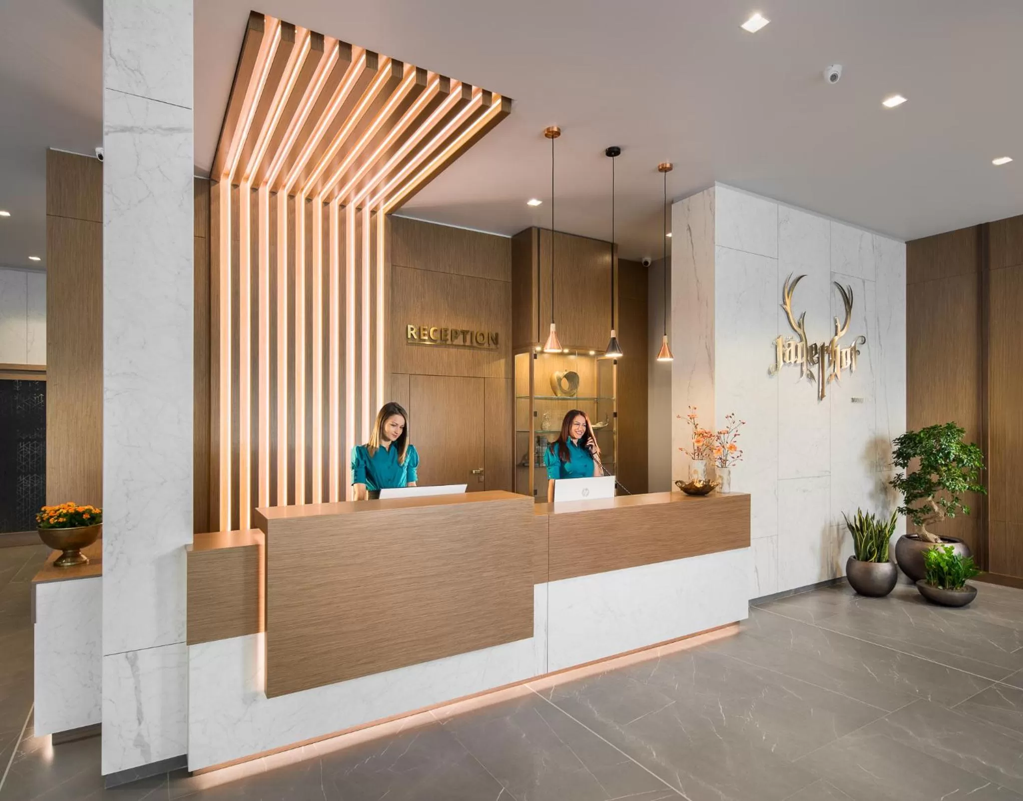 Lobby or reception in Hotel Jägerhof