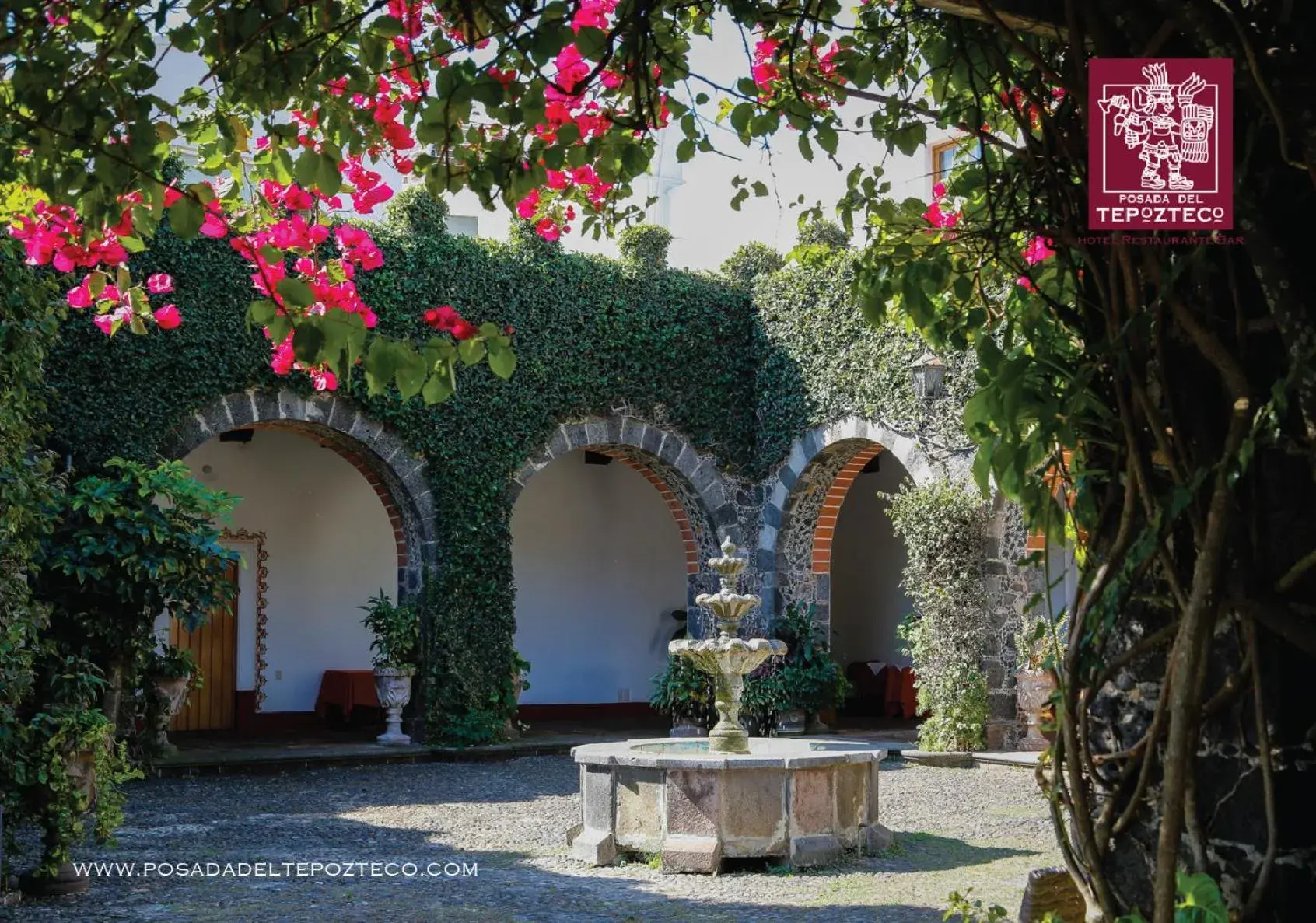 Property building, Garden in Posada del Tepozteco