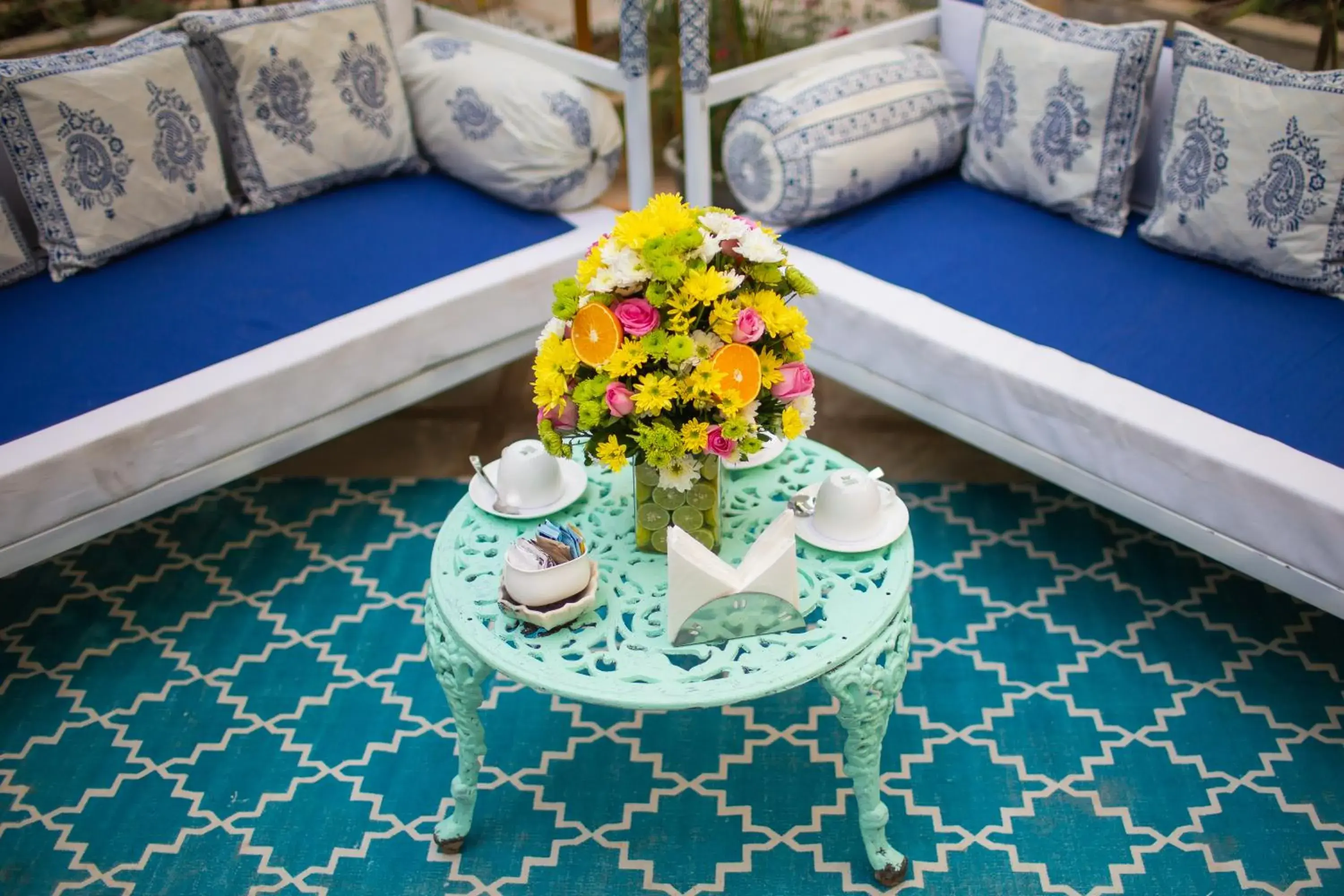 Seating area, Bed in Hotel Udai Kothi Seating area, Bed in Hotel Udai Kothi