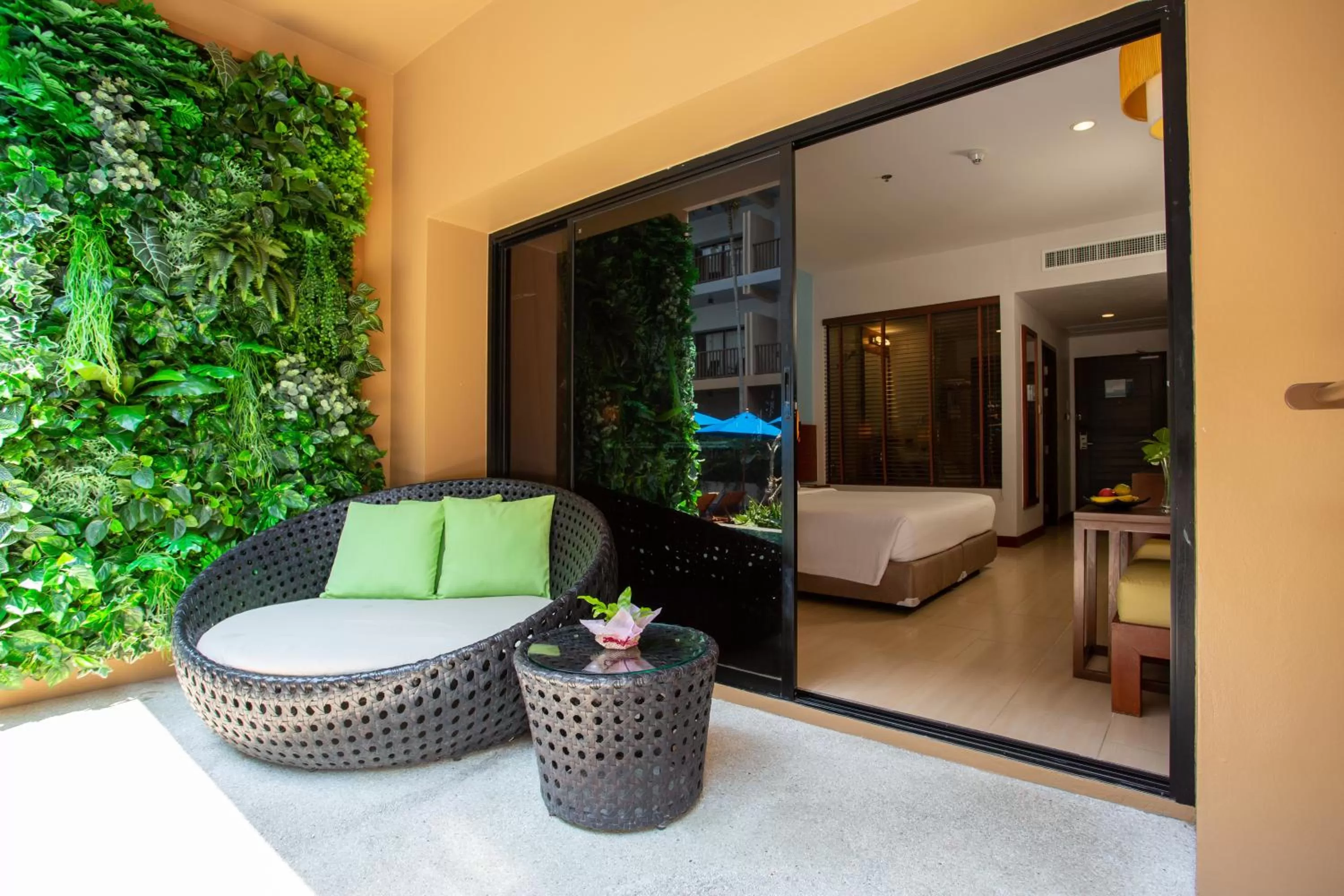 Balcony/Terrace, Bed in Deevana Plaza Krabi Aonang