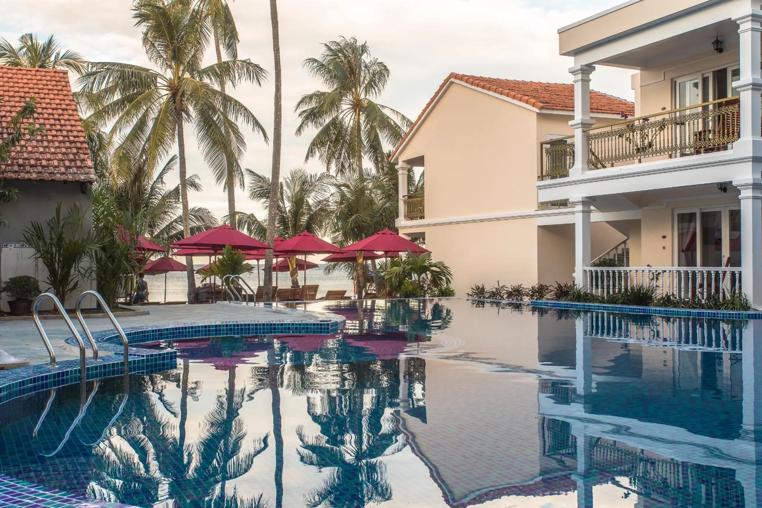 Pool view in Phuong Binh House