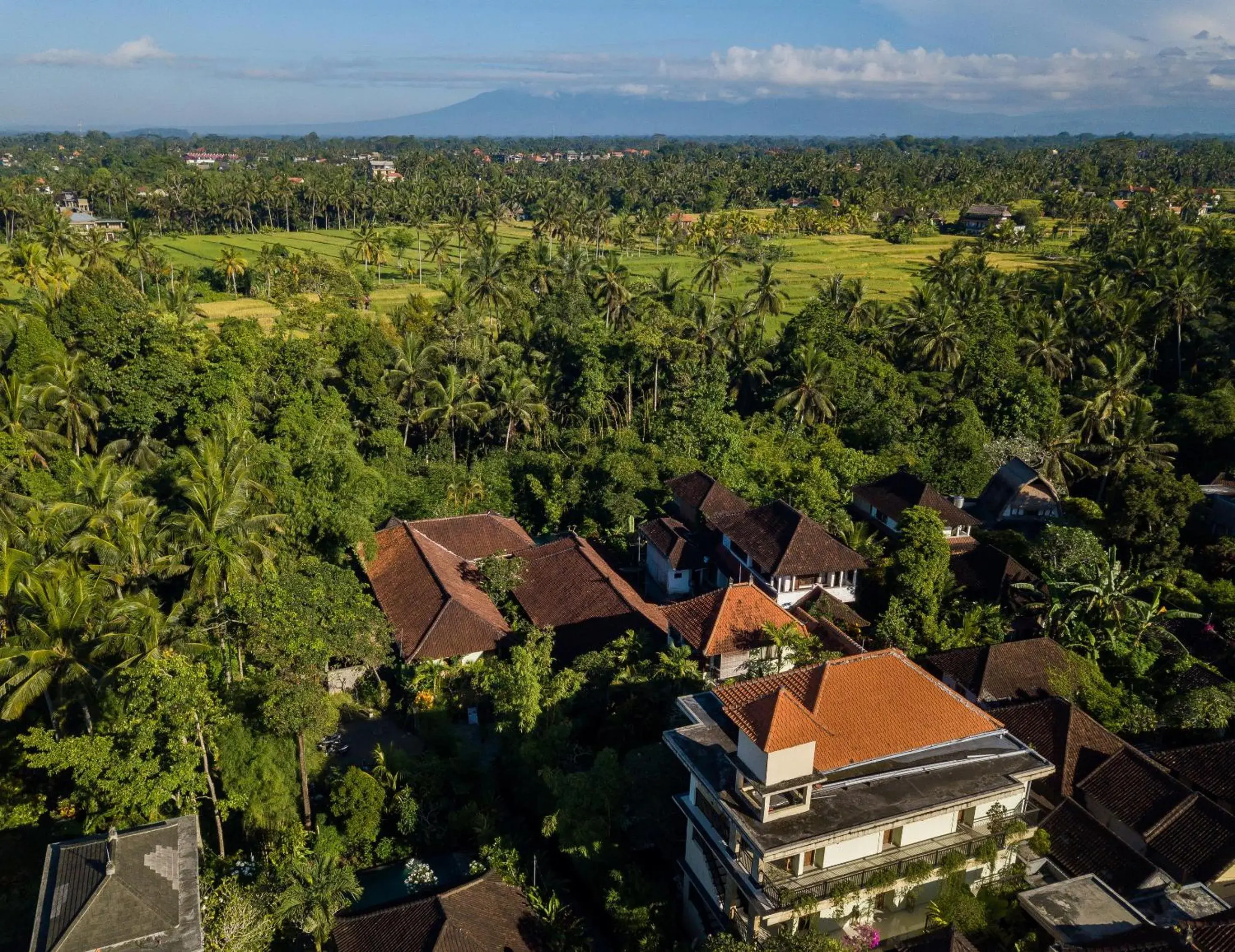 Property building, Bird's-eye View in Padma Ubud Retreat