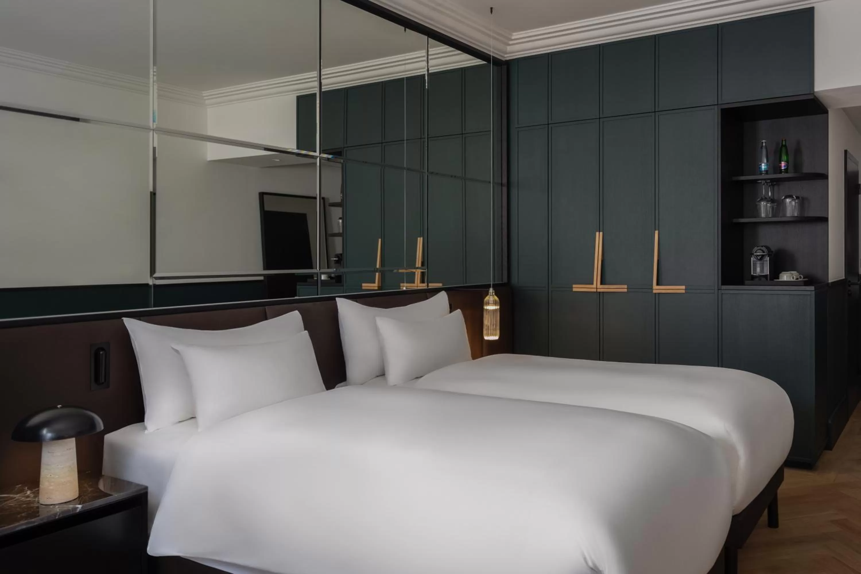 Bedroom, Bed in Almanac X Alcron Prague