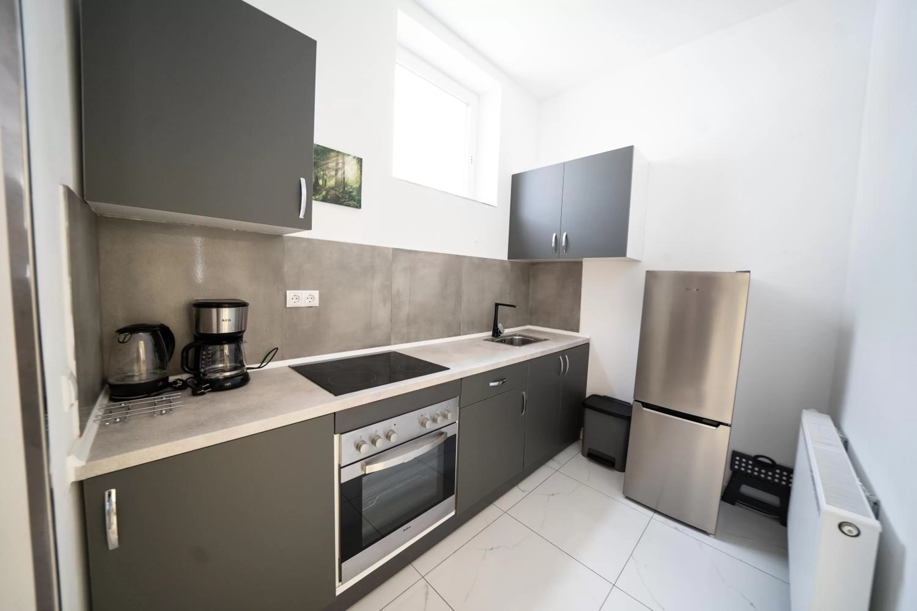 Kitchen or kitchenette in Hotel Zur alten Stadtkellerei Leipzig