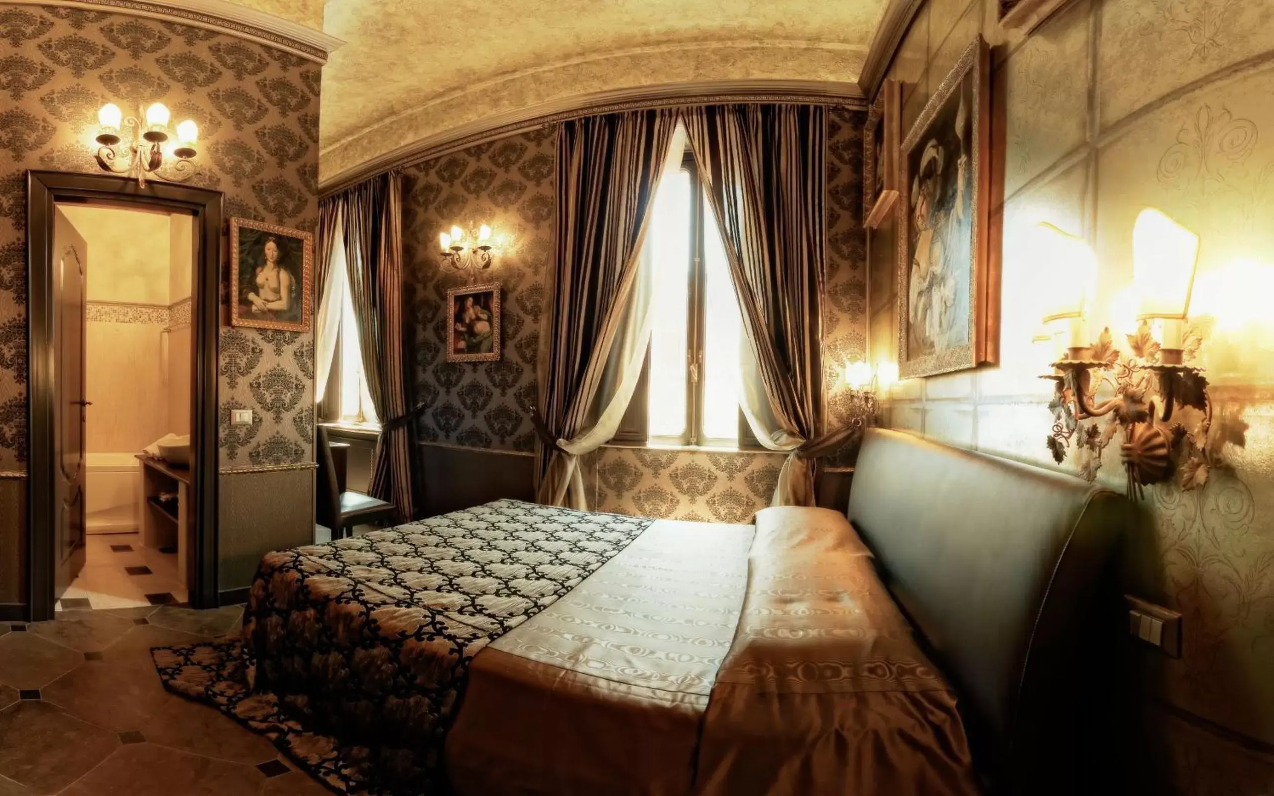 Bedroom, Bed in Antica Dimora Delle Cinque Lune