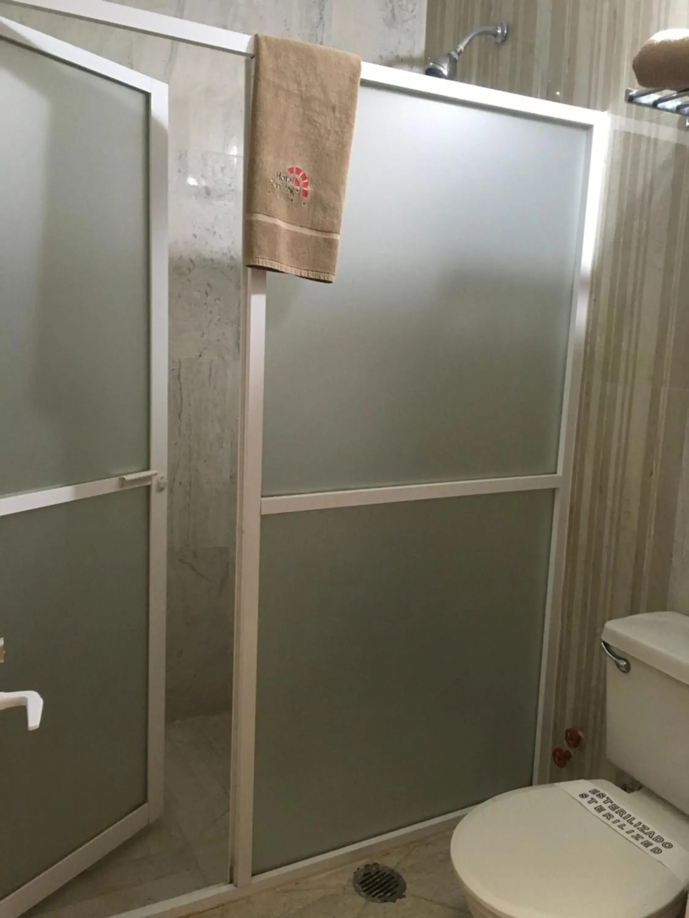 Shower, Bathroom in Hotel San Angel
