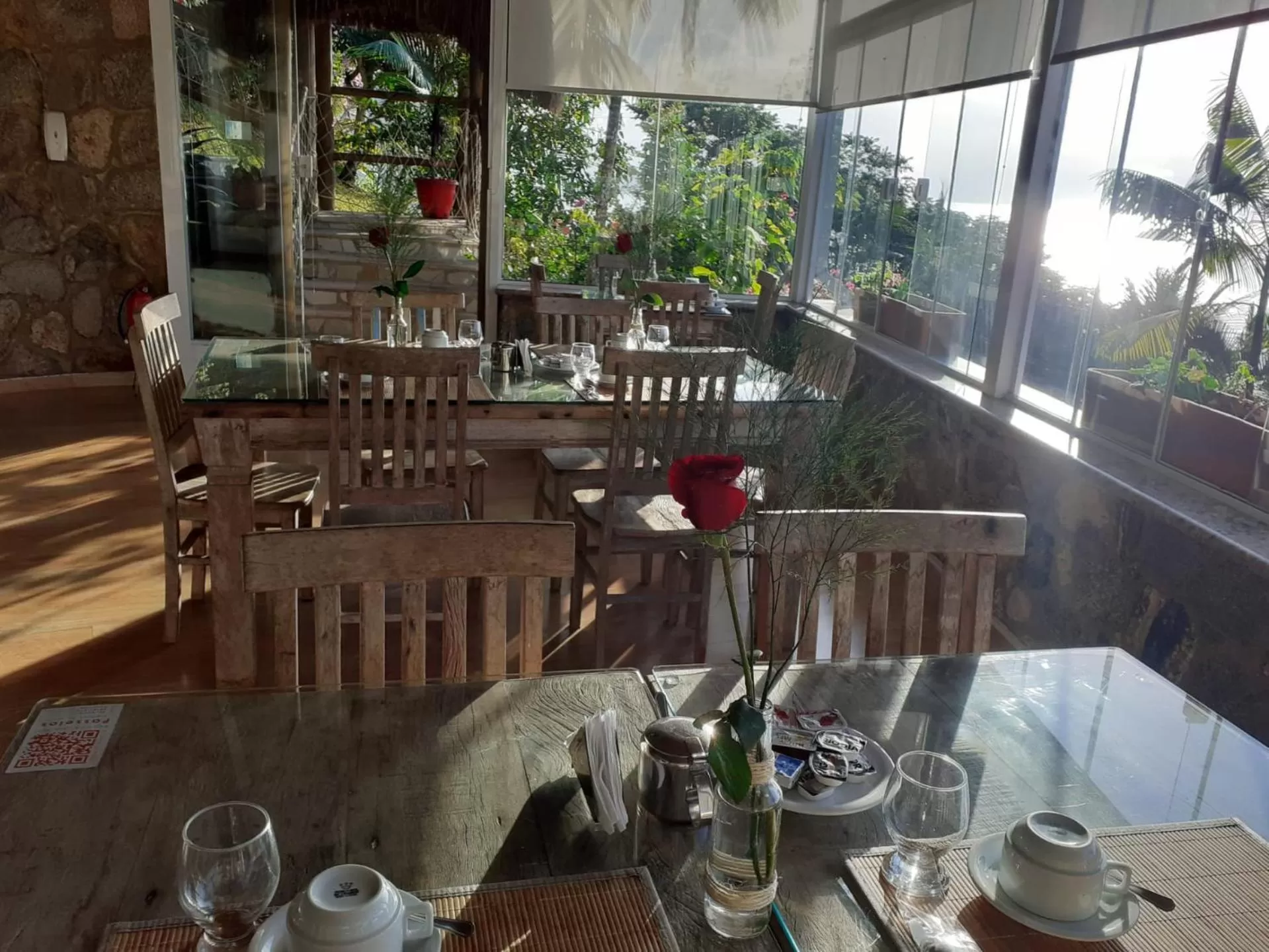 Dining area in Pousada Recanto de Paraty