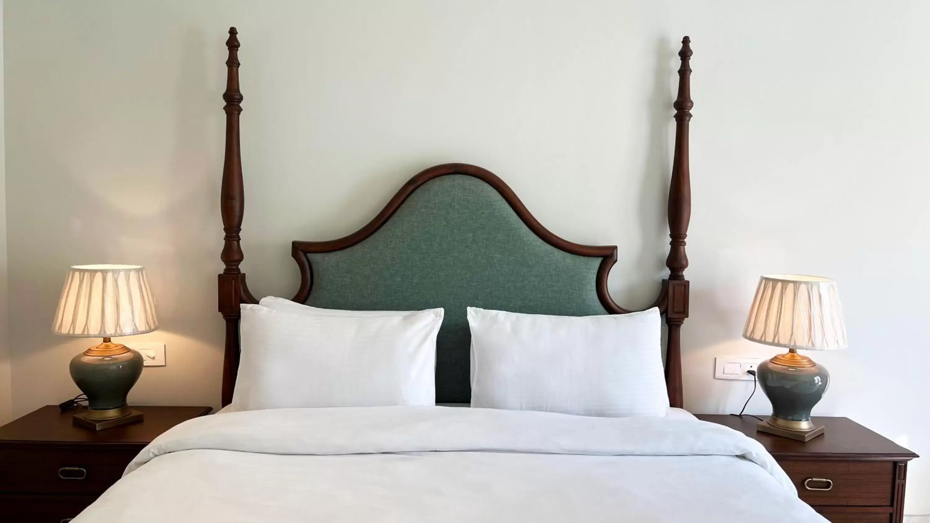 Bed in Bhairavgarh Palace Udaipur