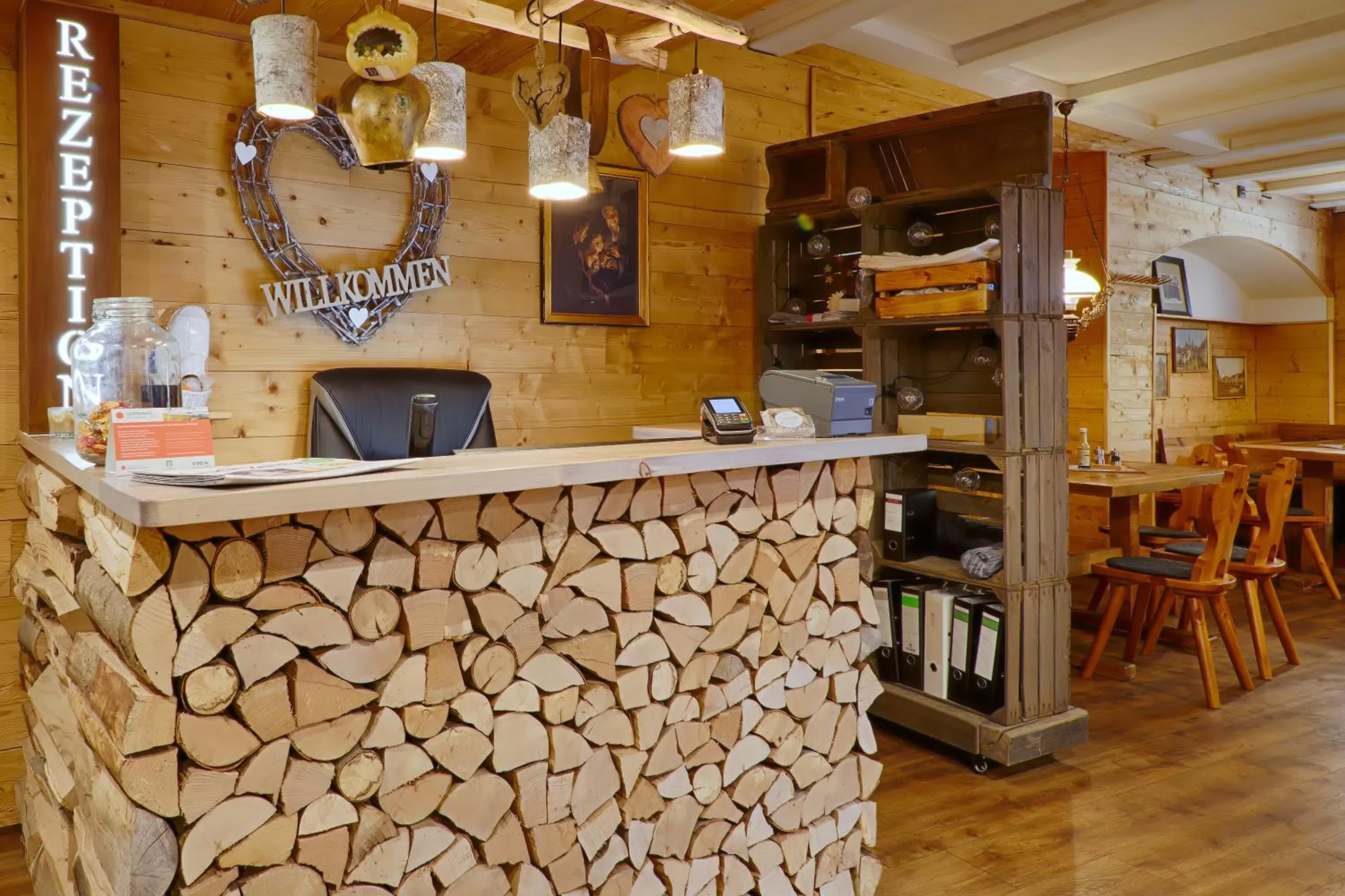 Lobby or reception in Sennerhütte Landhotel