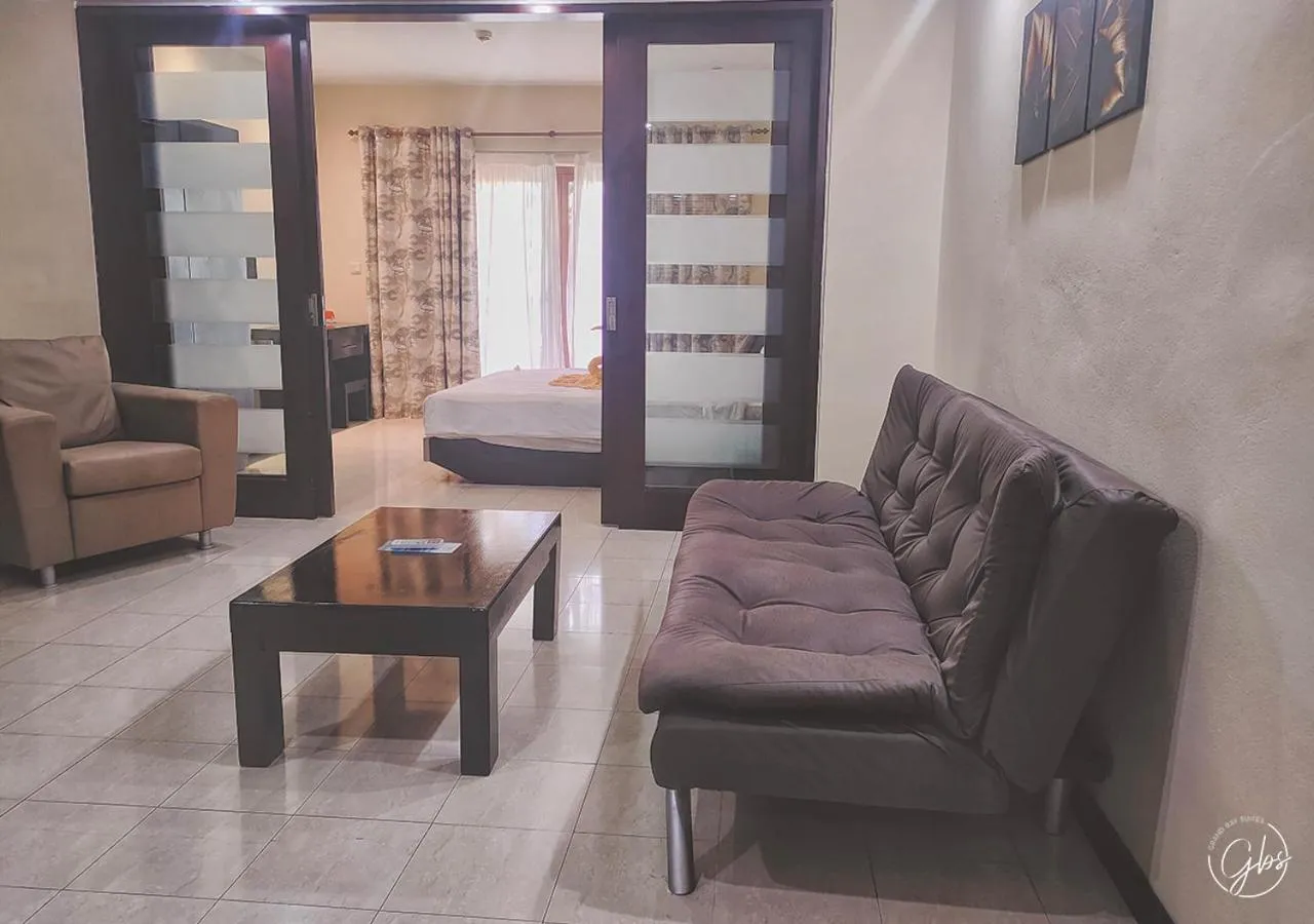 Living room in Grand Bay Suites