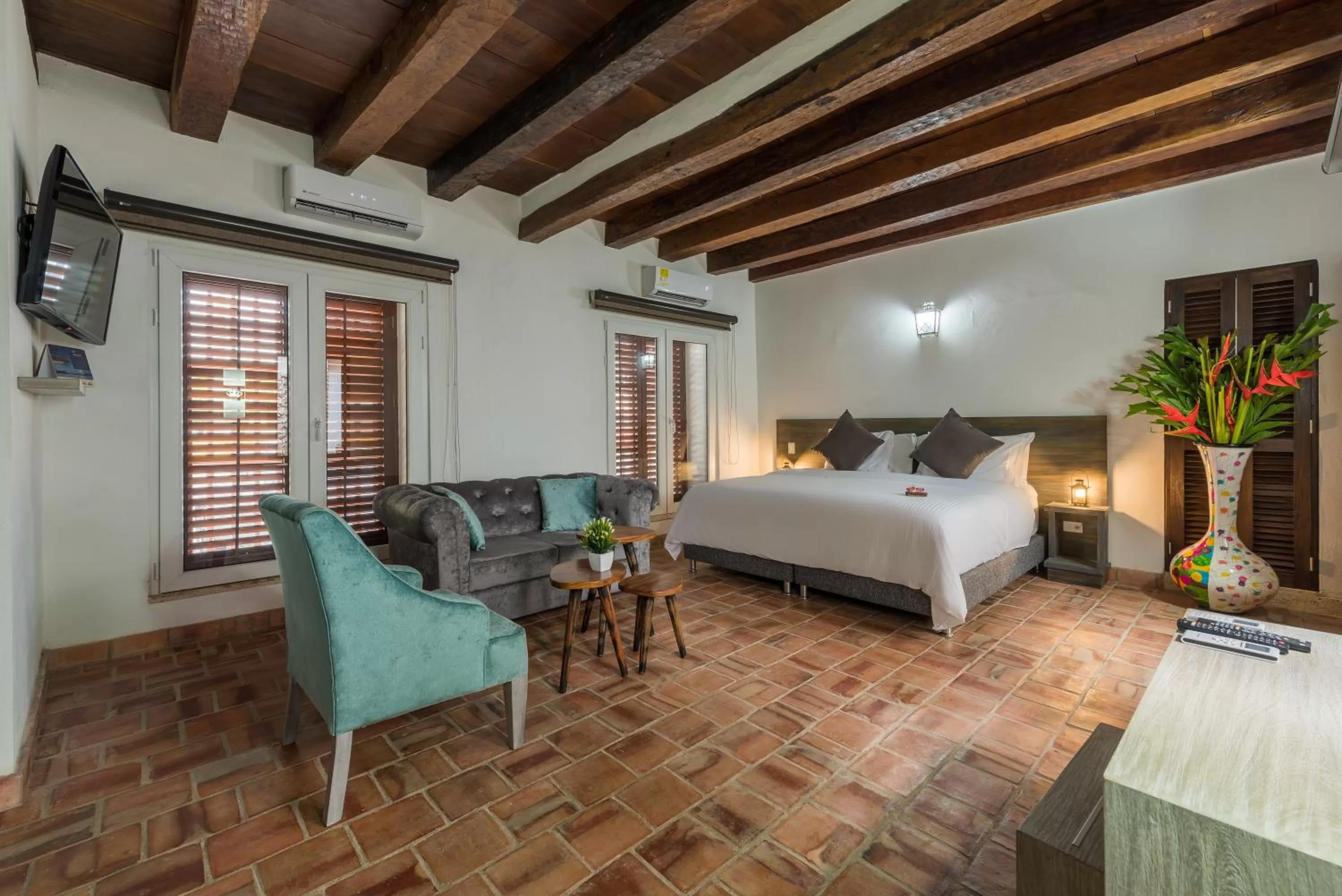 Photo of the whole room, Bed in Getsemani Cartagena Hotel