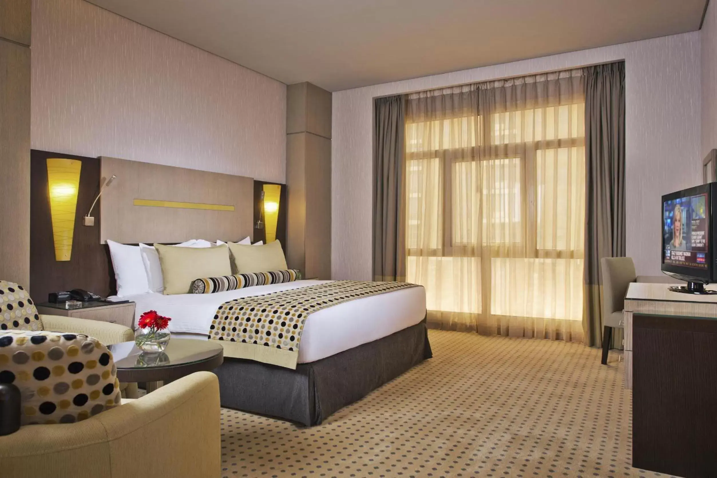 Bed in TIME Grand Plaza Hotel, Dubai Airport