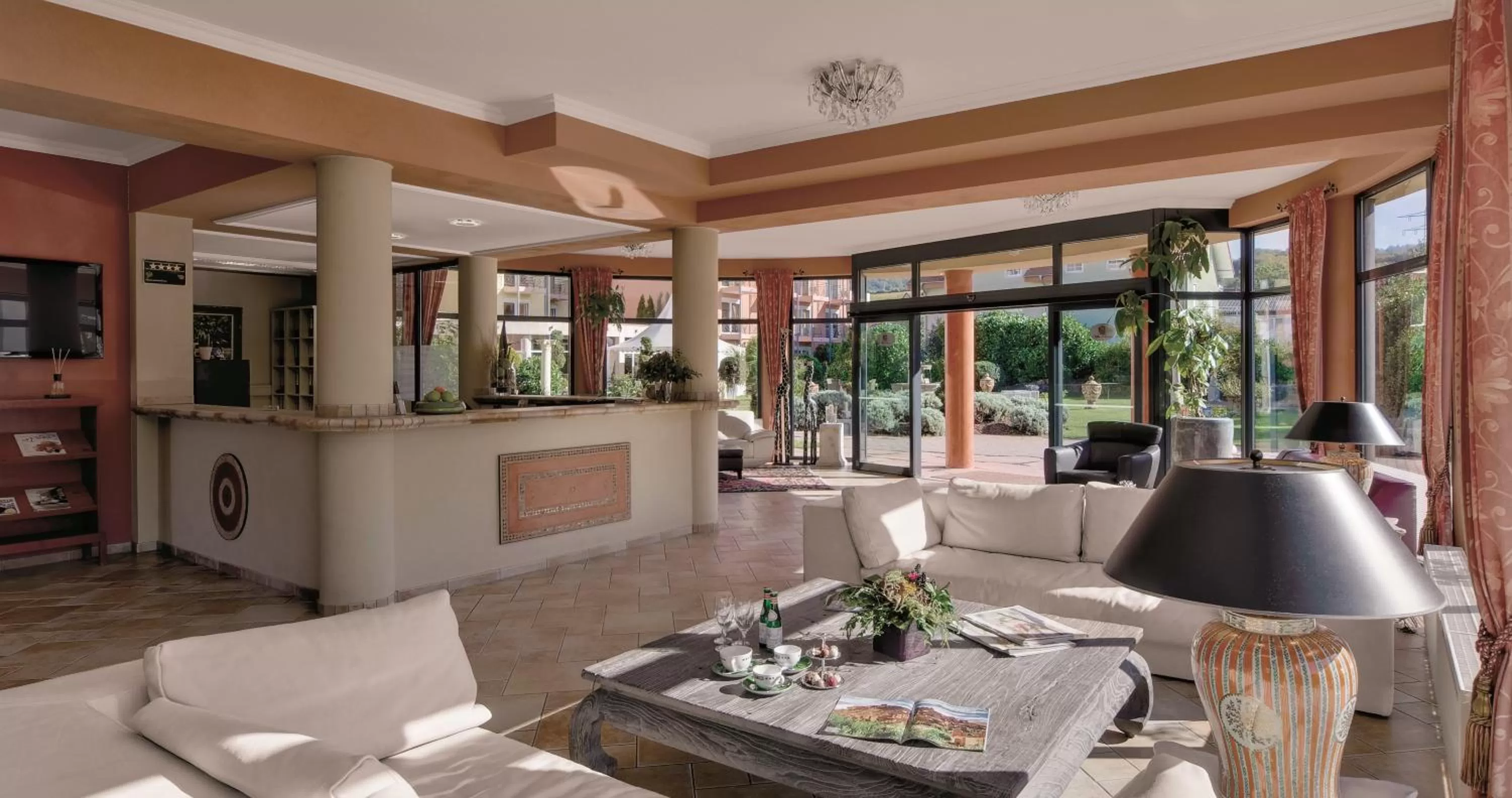 Lobby or reception in Hotel Villa Toskana