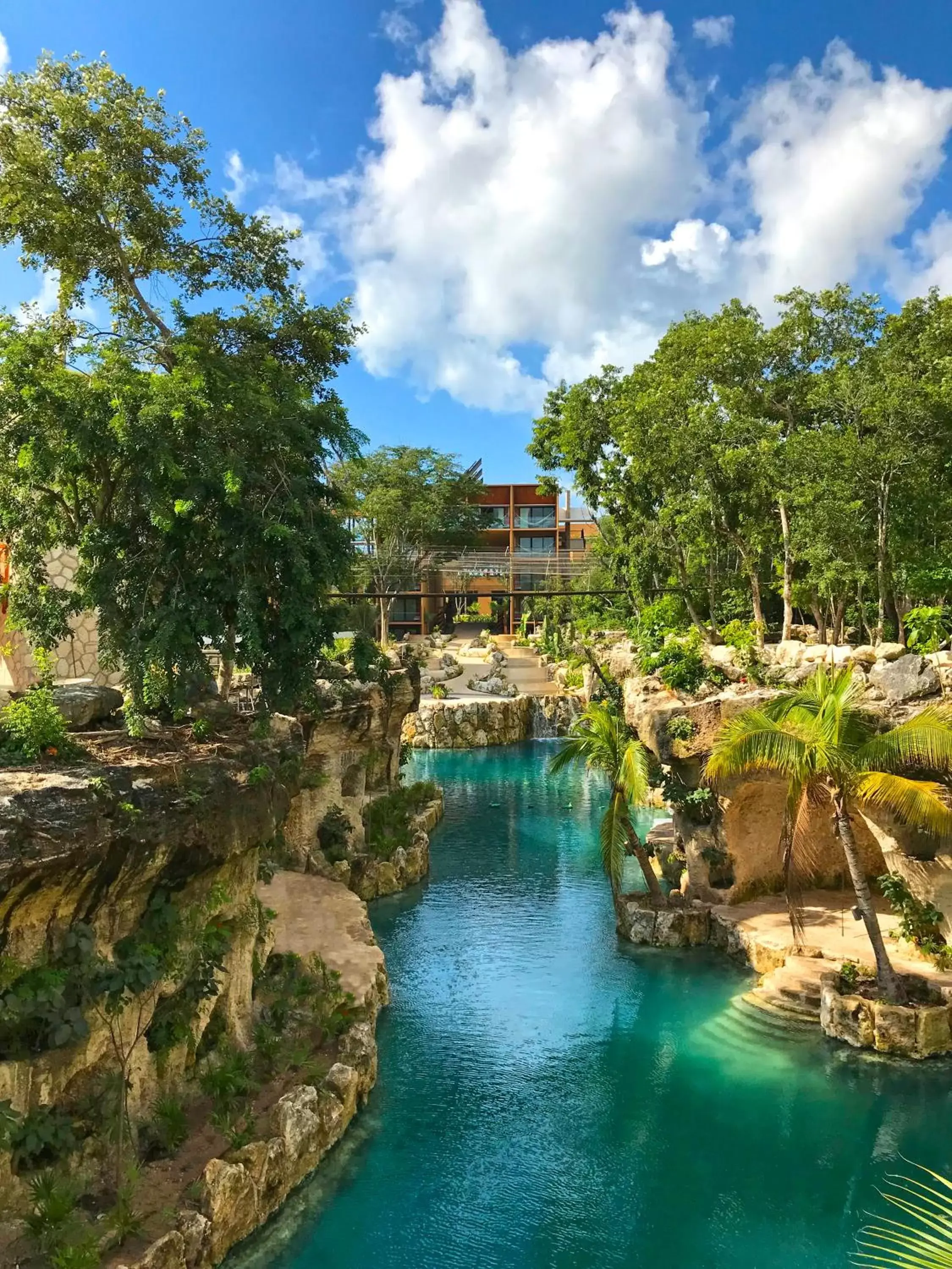 Natural landscape, Swimming Pool in Hotel Xcaret Mexico All Parks All Fun Inclusive