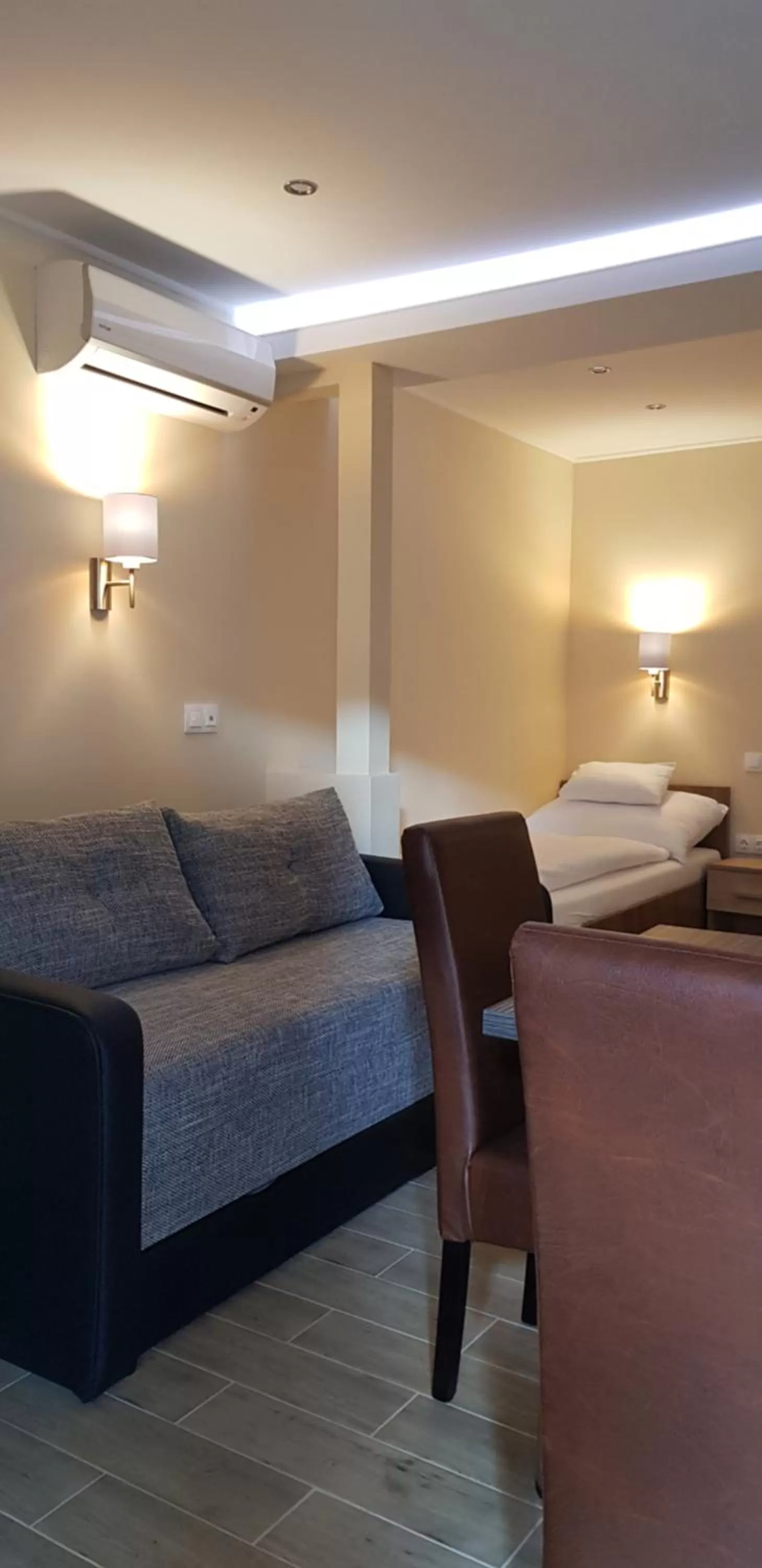 Bed in Central Panzió Gyula