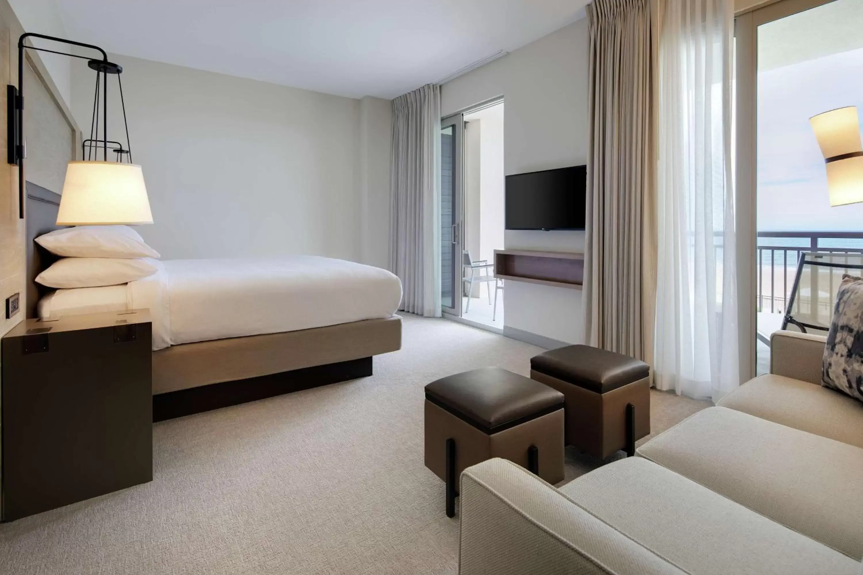 Bedroom in Embassy Suites St Augustine Beach Oceanfront Resort