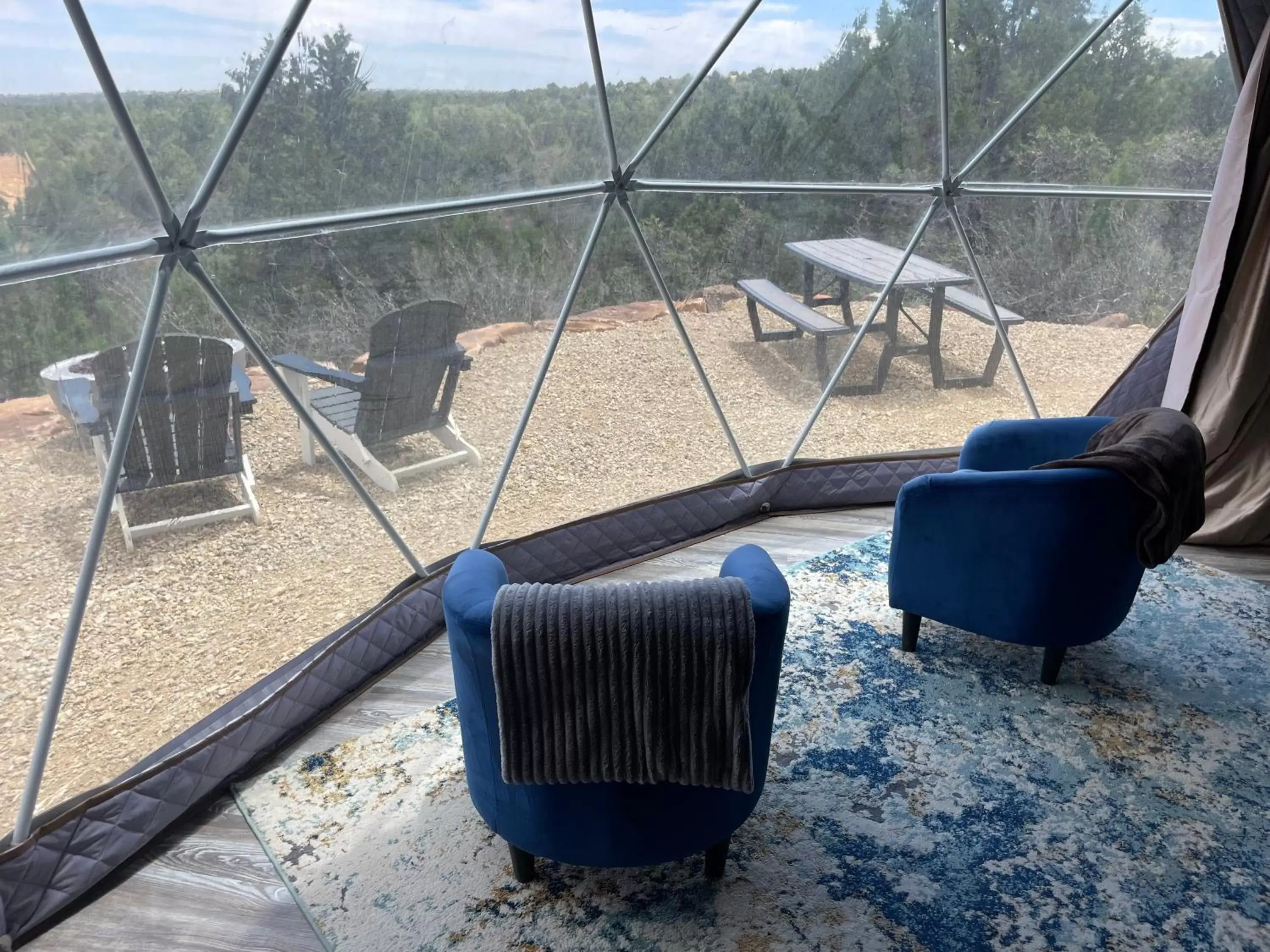 View (from property/room) in Canyon Rim Domes - A Luxury Glamping Experience!!