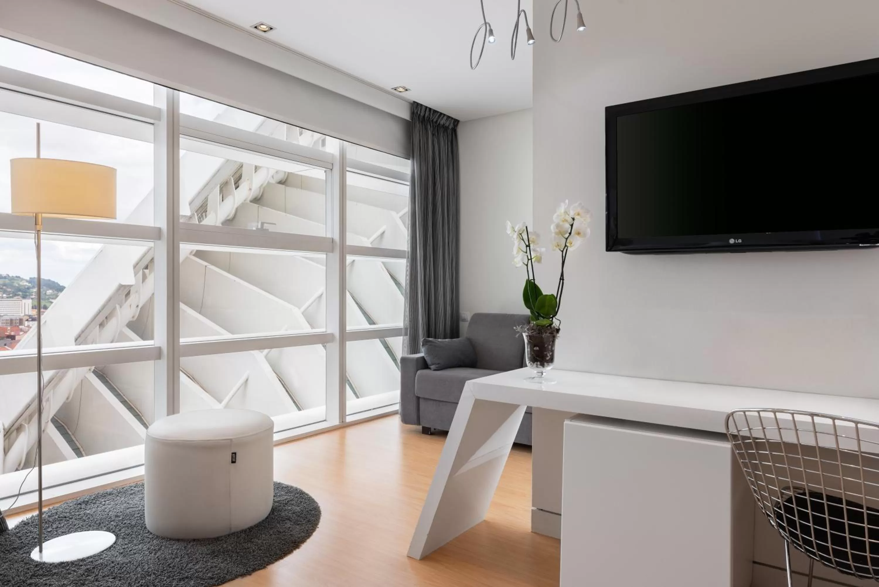 Seating area in Eurostars Palacio de Cristal