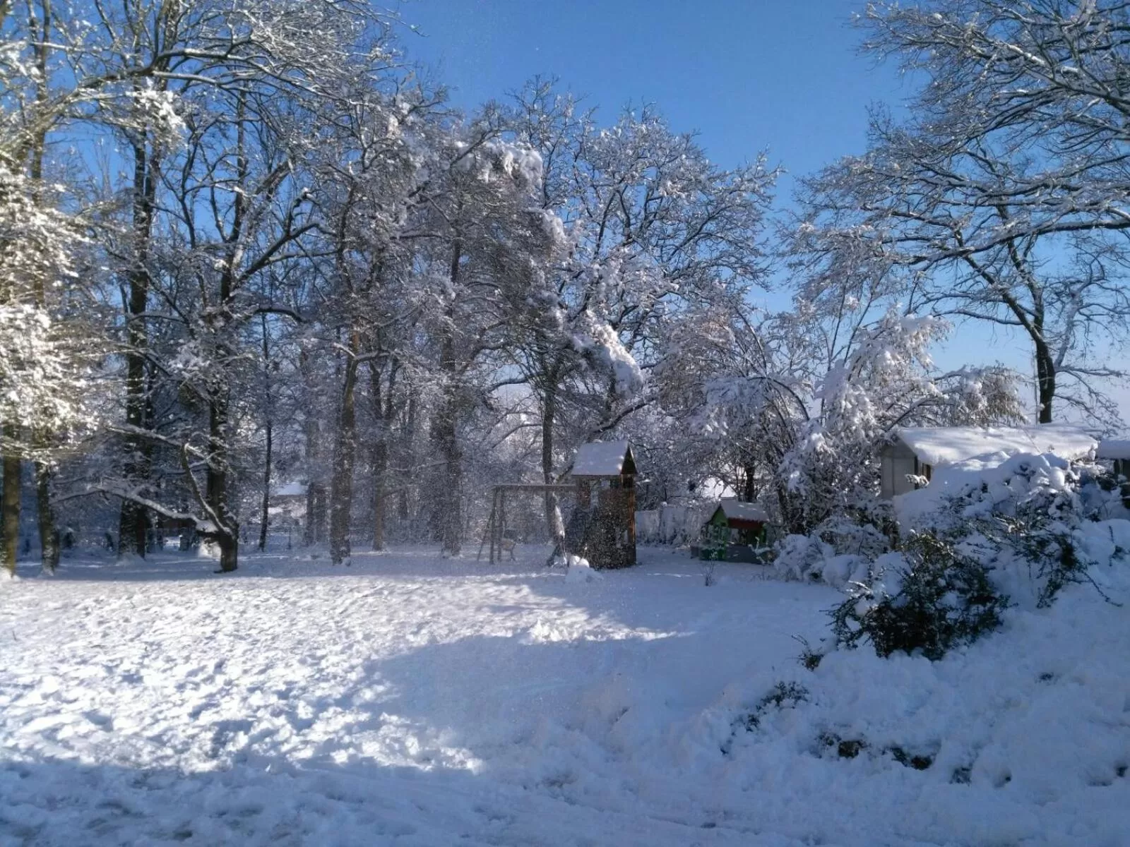 Garden, Winter in La Rose des Vents