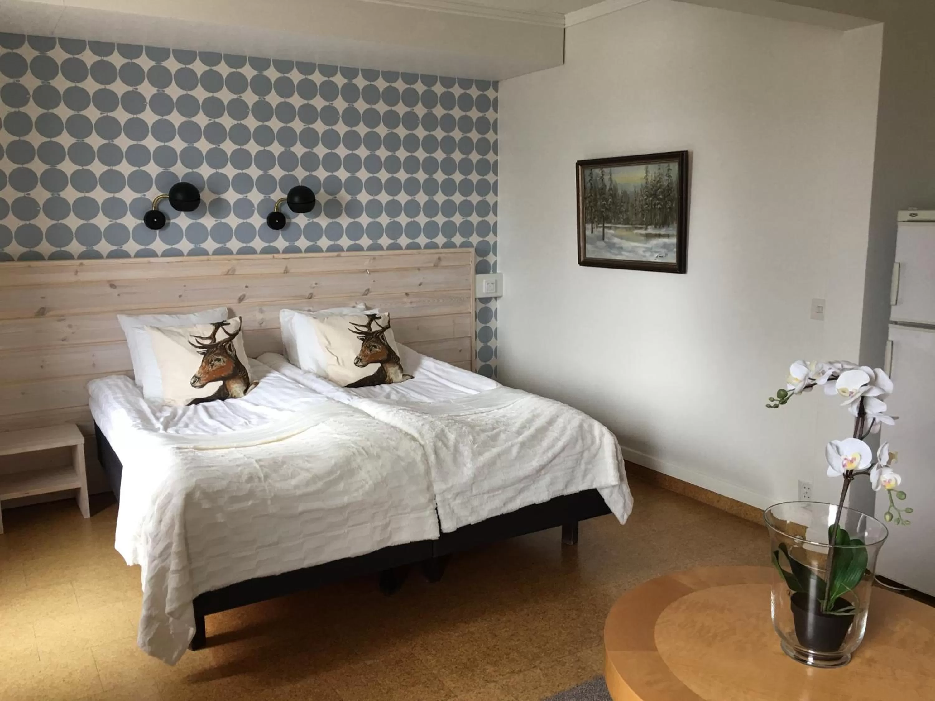 Bed in Hotelli Pellonhovi