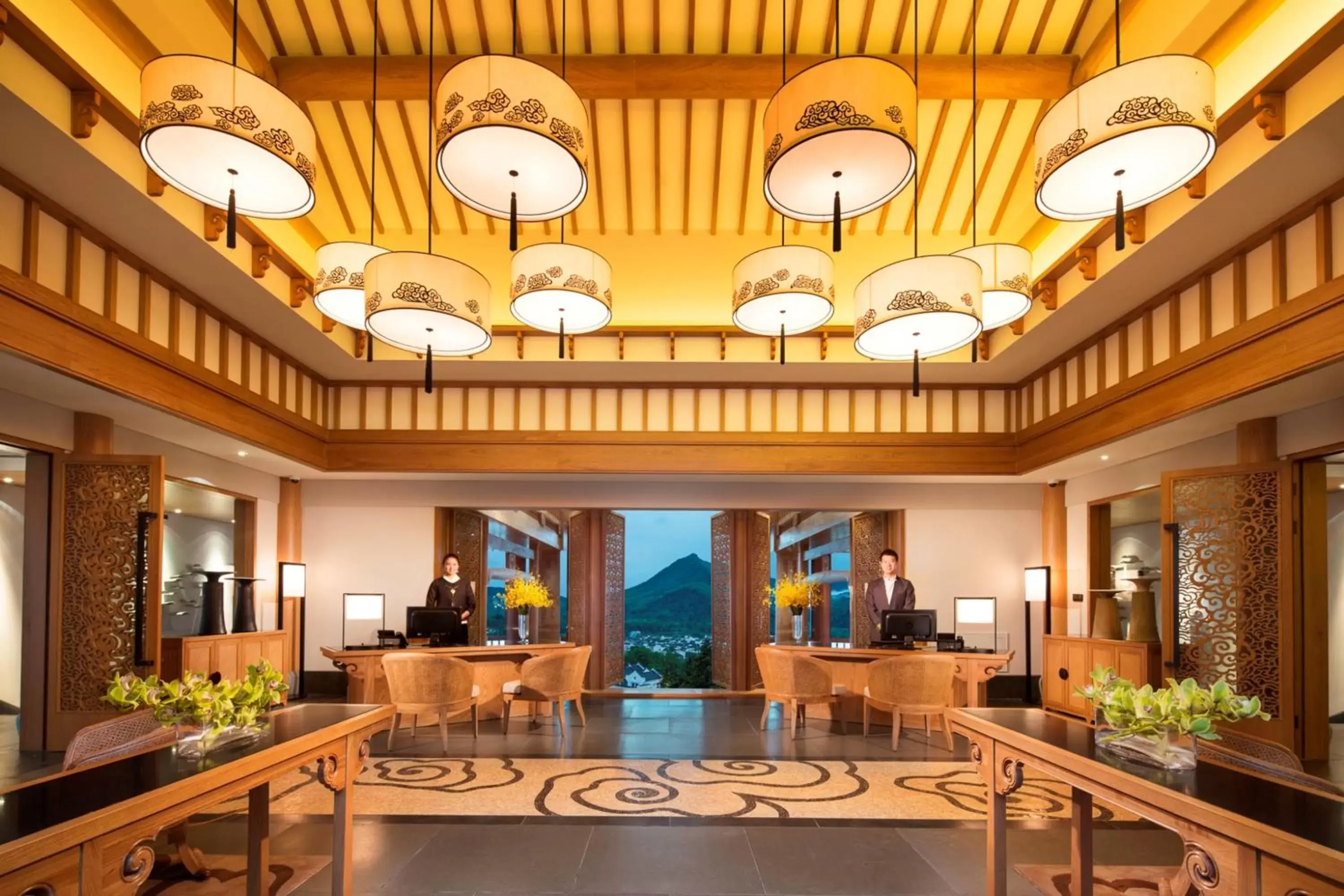 Lobby or reception, Lobby/Reception in Banyan Tree Hotel Huangshan-The Ancient Charm of Huizhou, a Paradise