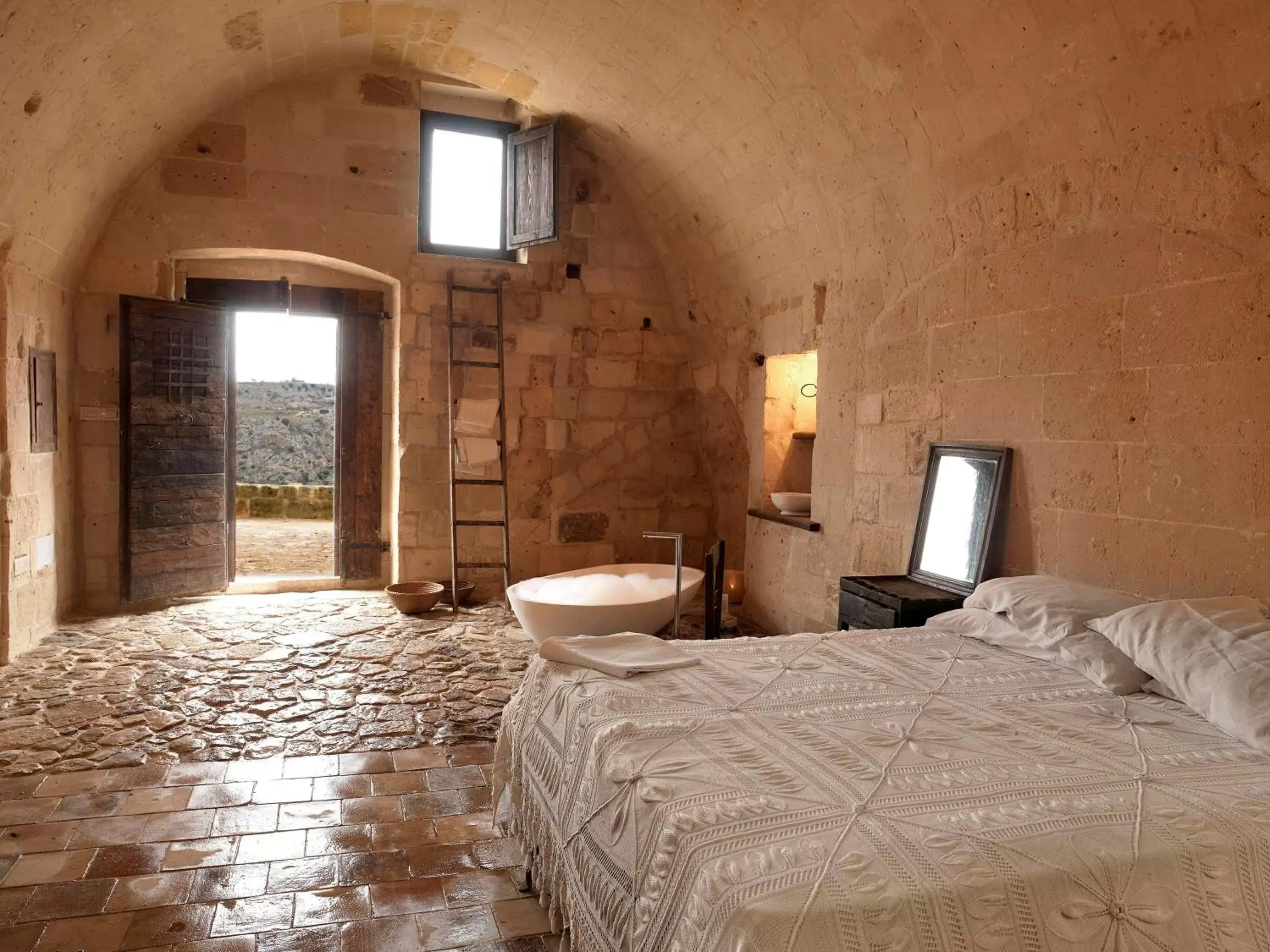 Photo of the whole room, Bathroom in Sextantio Le Grotte Della Civita