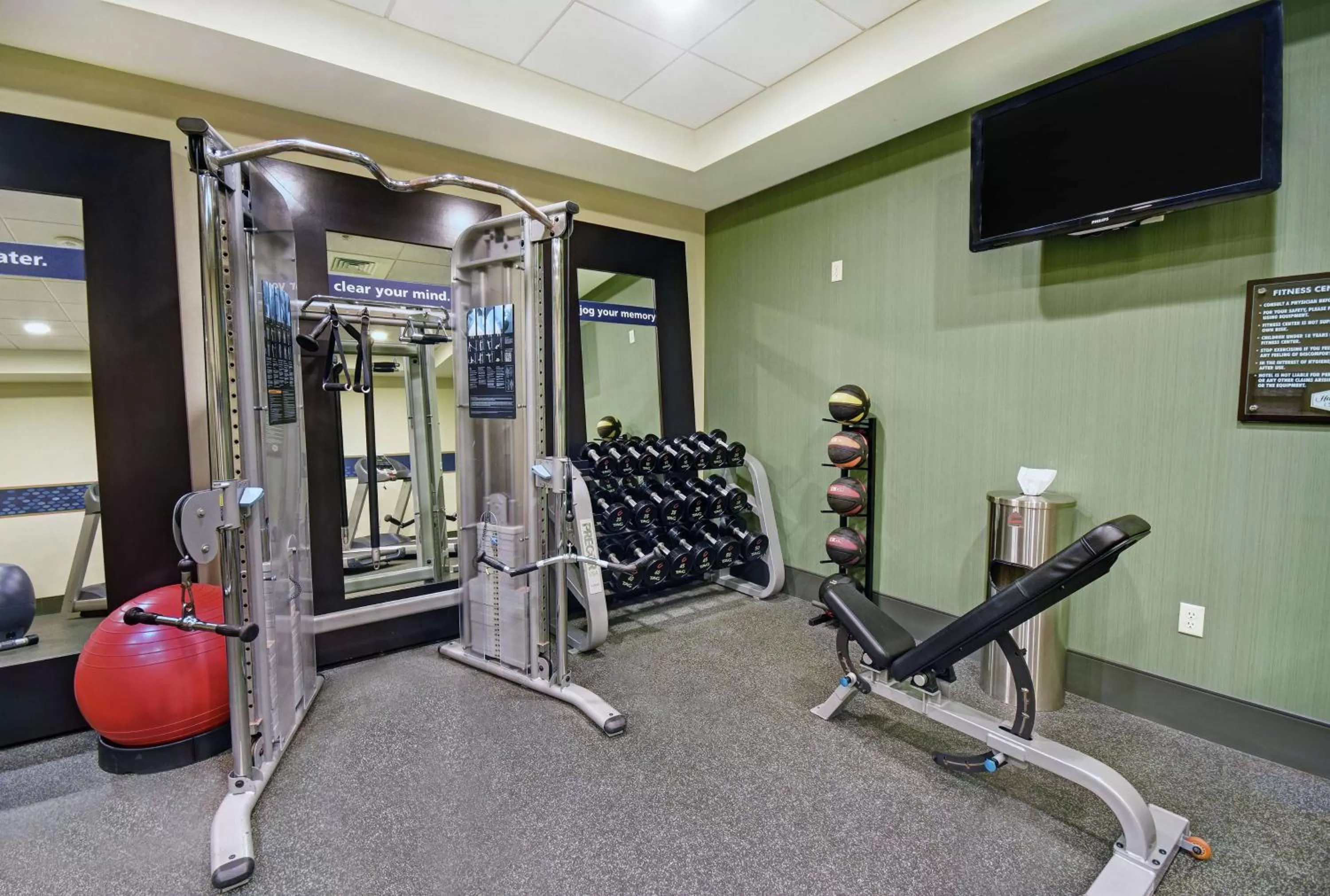 Fitness centre/facilities in Hampton Inn Beloit