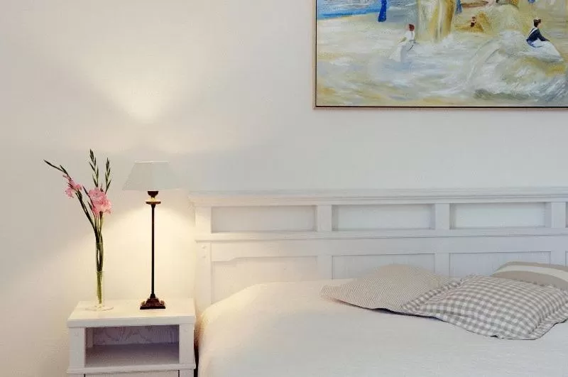 Bed in Hotel Seemöwe