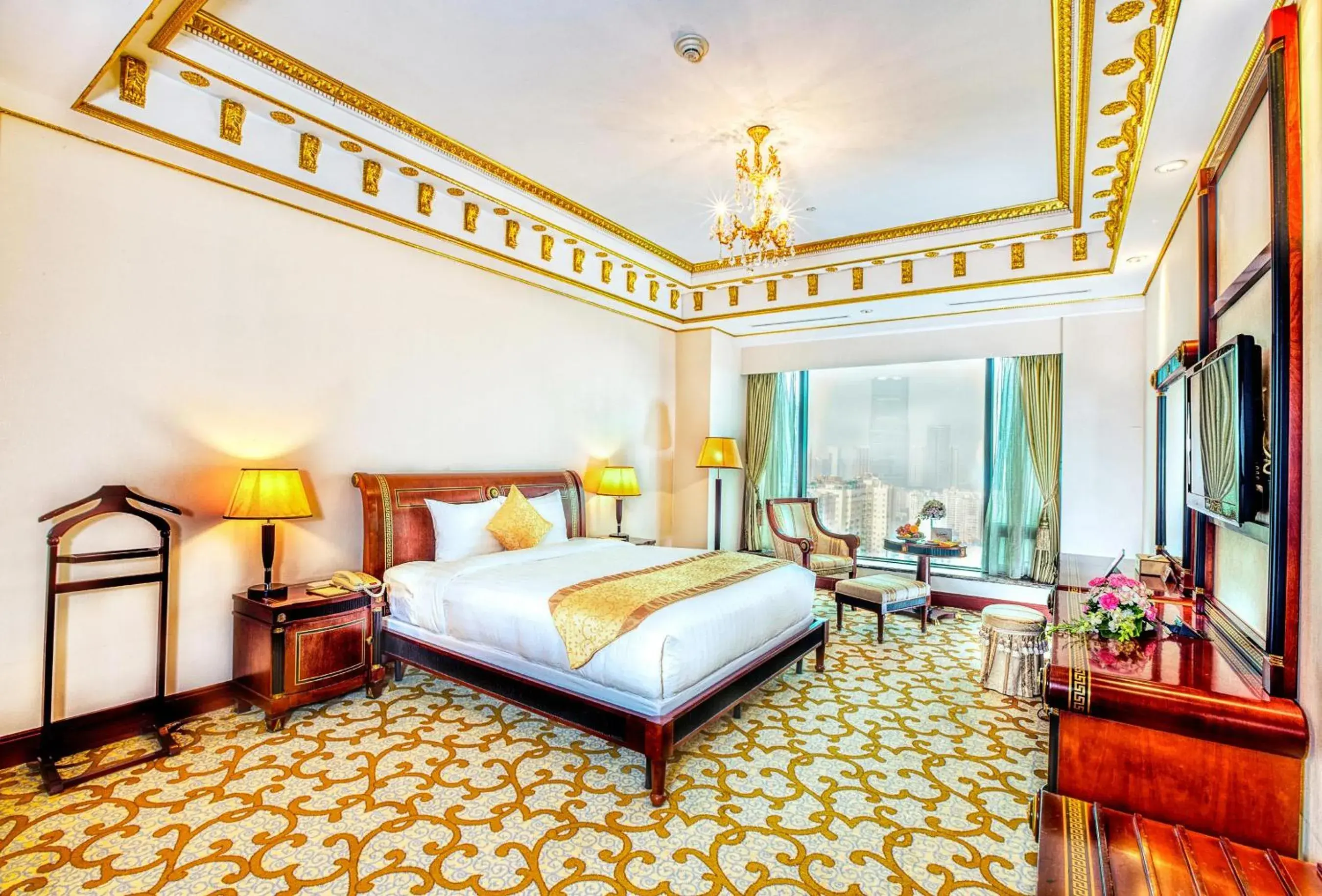 Bed in Grand Plaza Hanoi Hotel