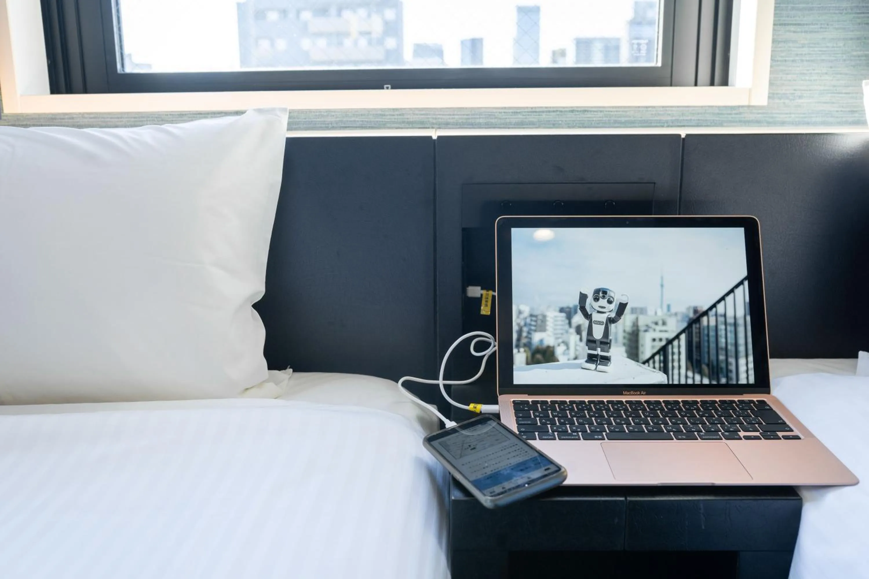 Area and facilities, Bed in Henn na Hotel Tokyo Asakusabashi