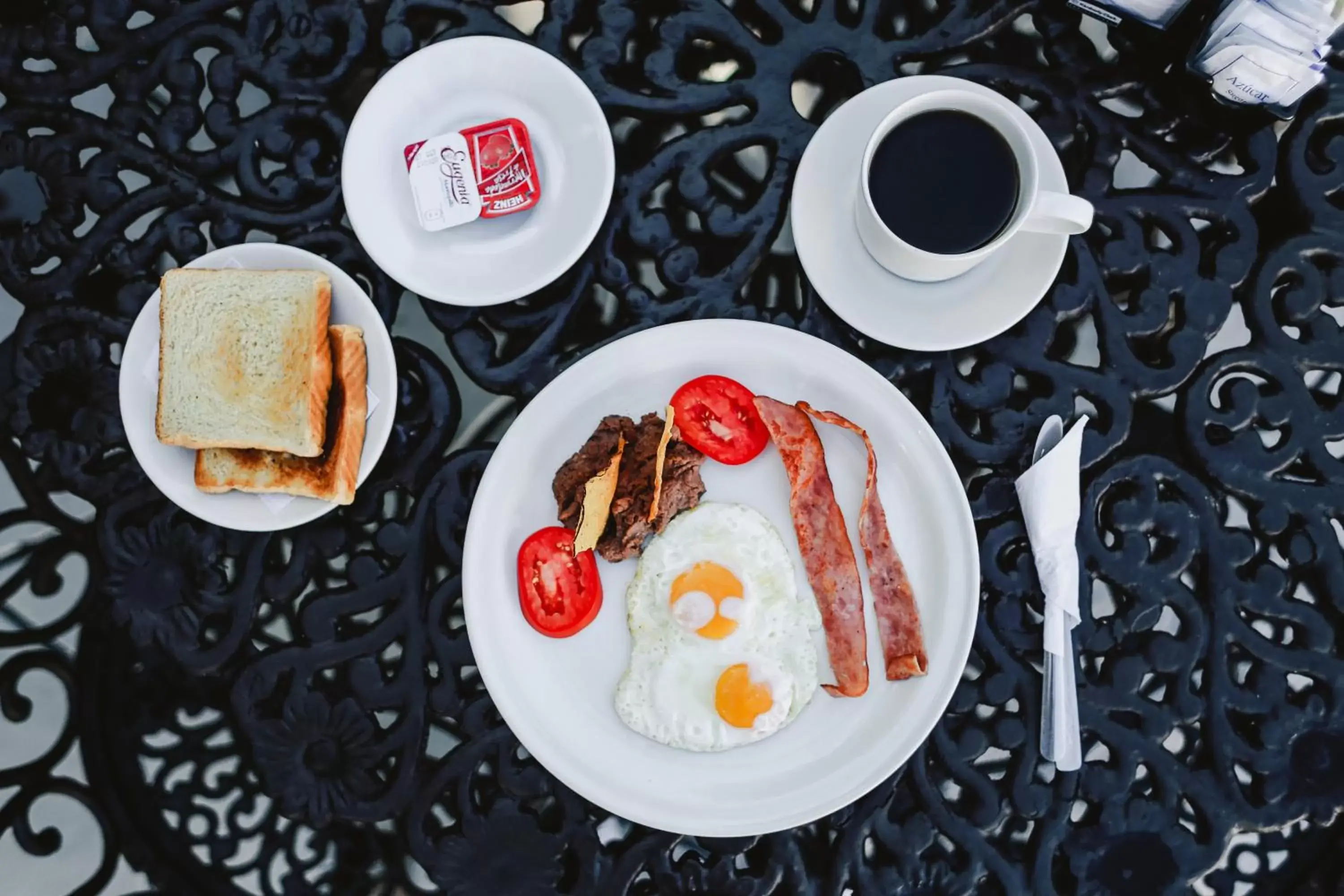 American breakfast in Hotel Colon Merida