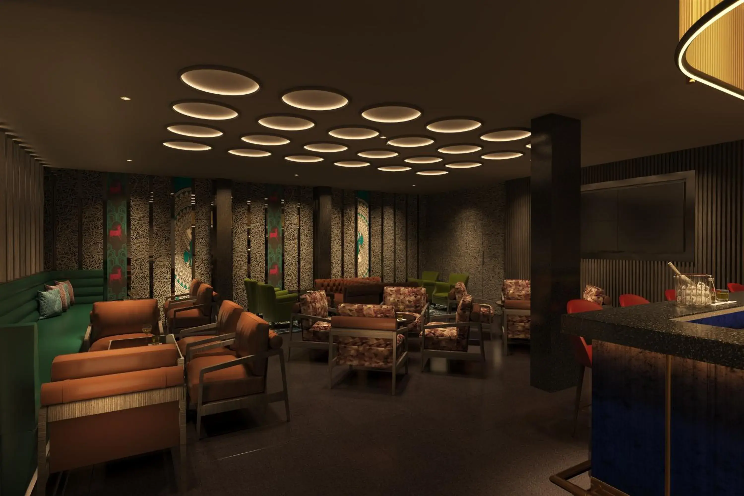 Lounge or bar, Restaurant/Places to Eat in Hotel Bliss