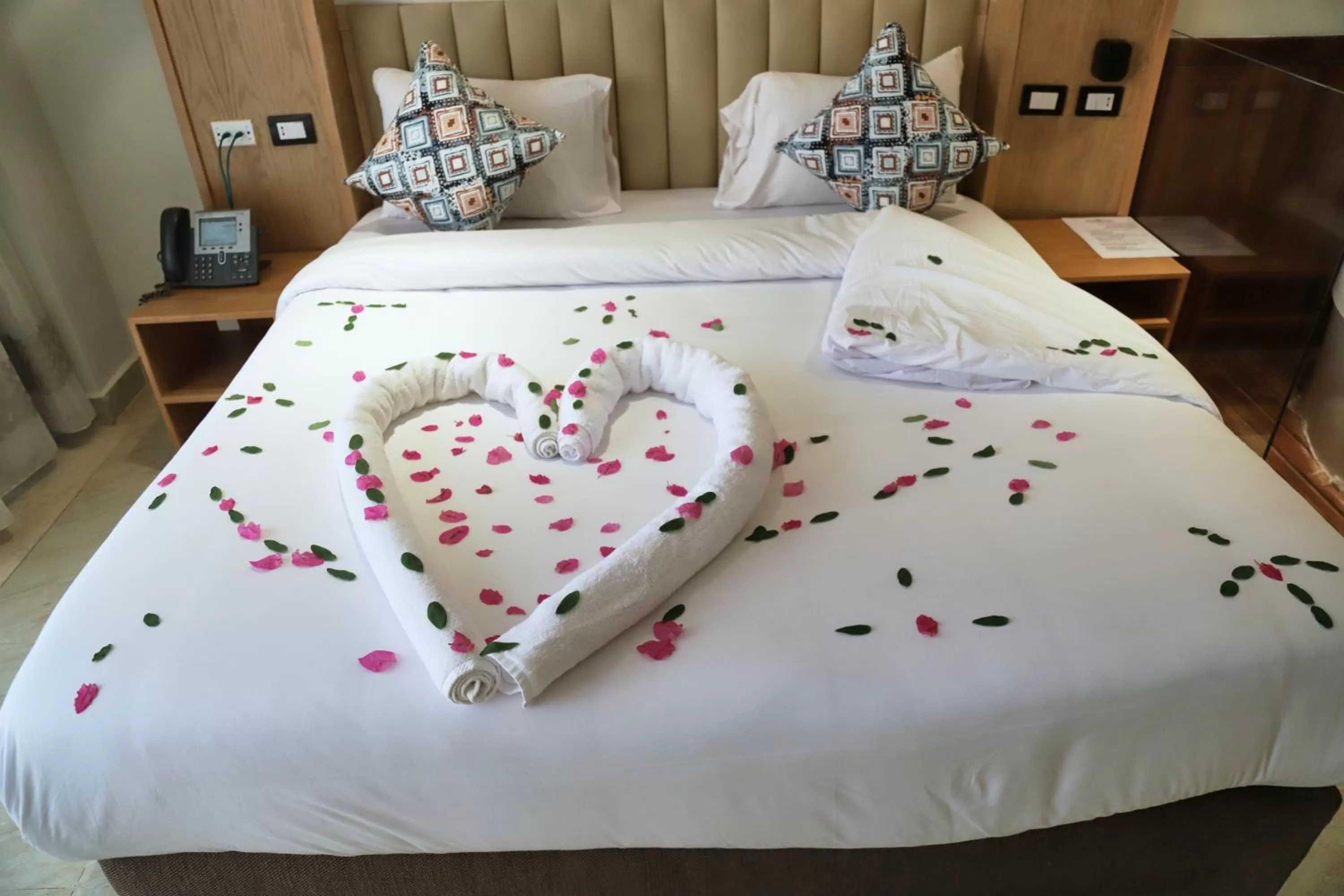 Bed in Panorama Bungalows Resort El Gouna