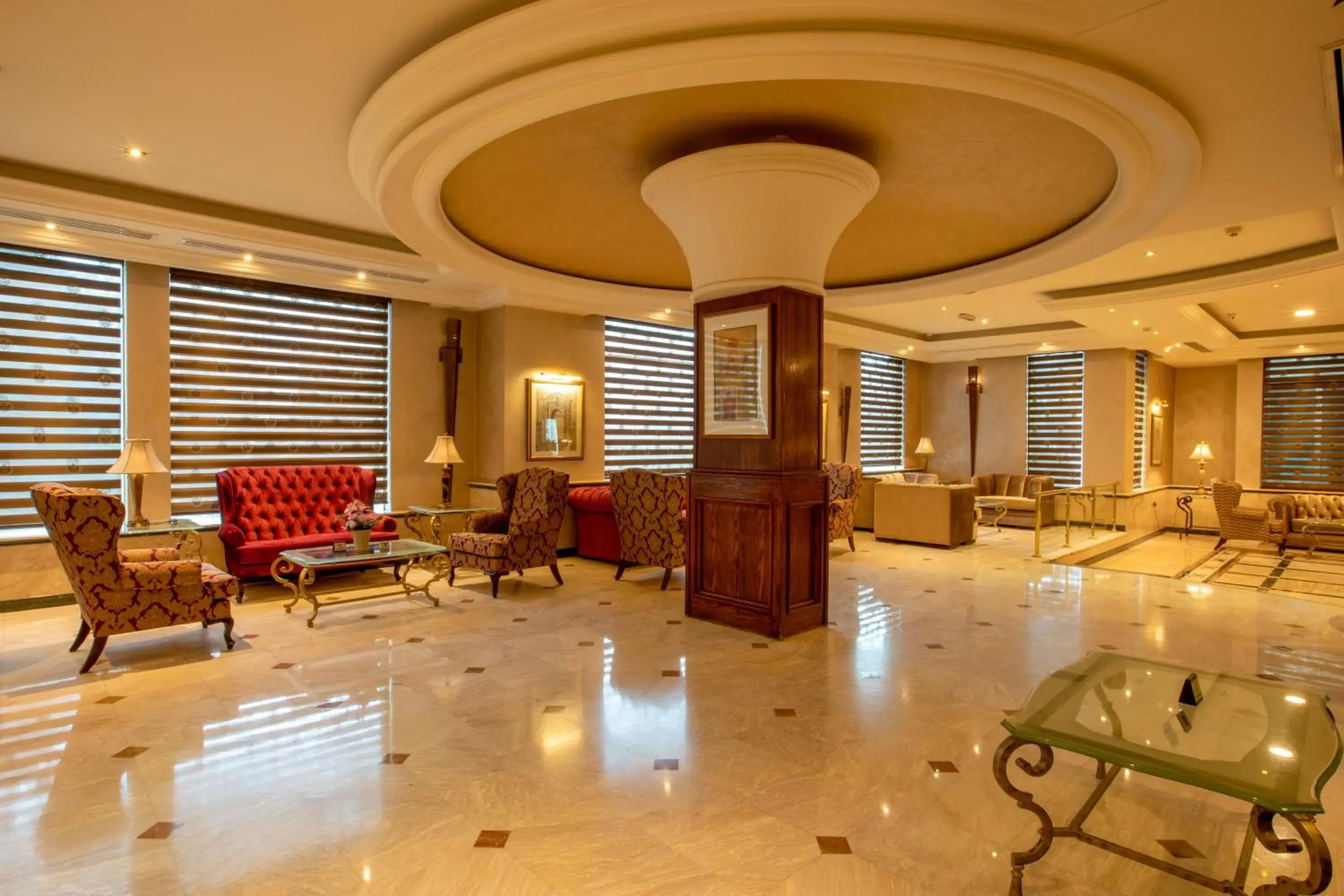 Lobby or reception in Bristol Amman Hotel