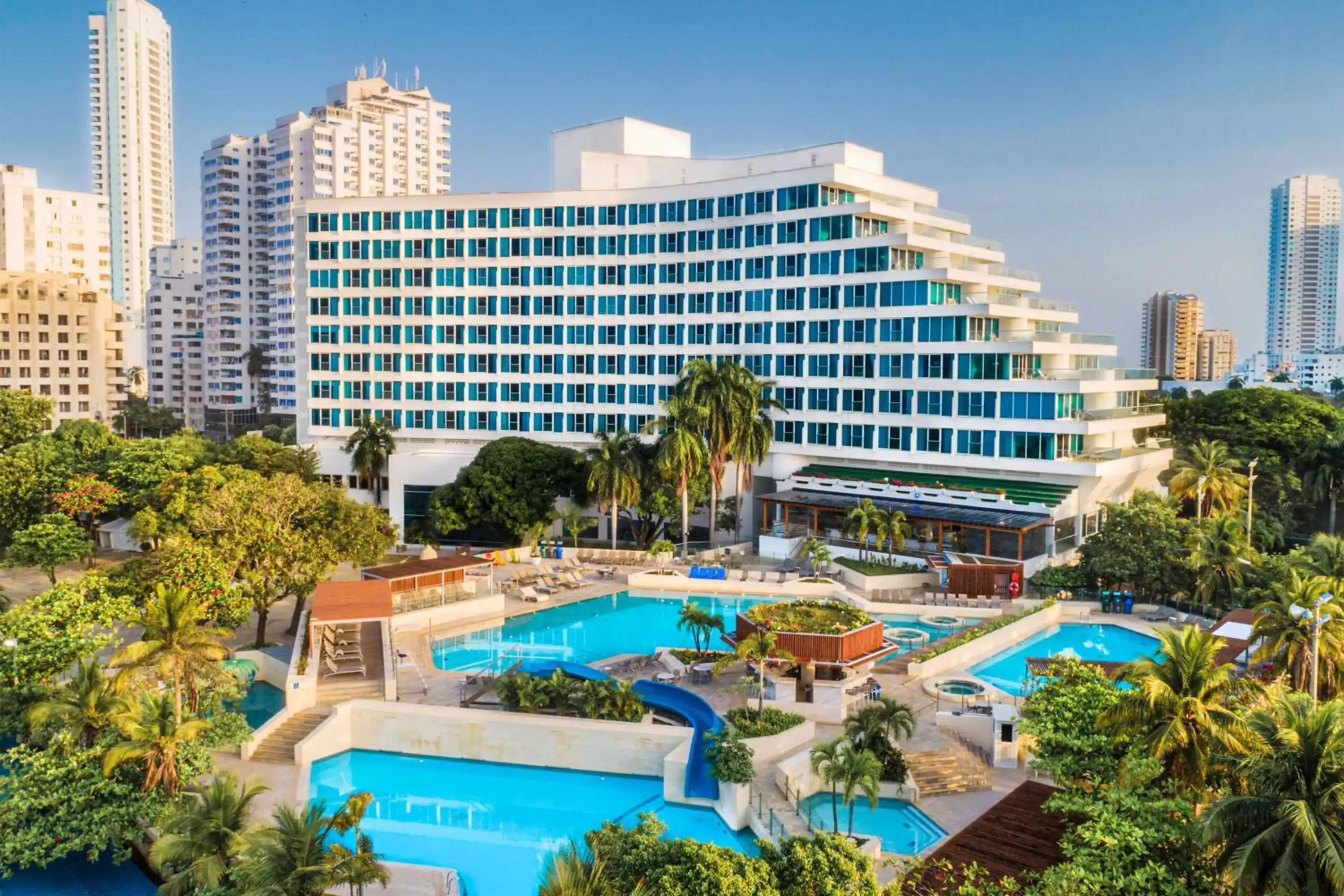 Pool View in Hilton Cartagena