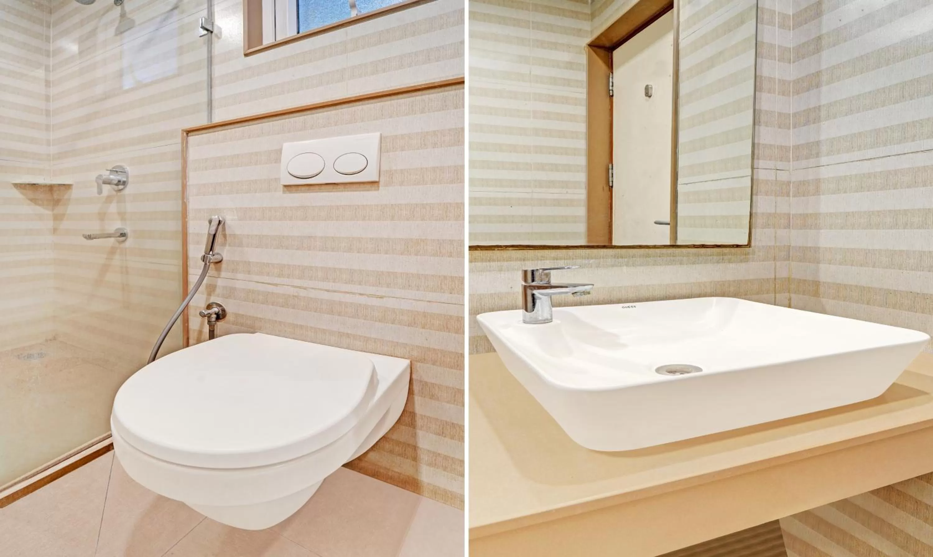 Bathroom in Treebo Vinayak Inn, 600 Mts From Coimbatore Railway Station