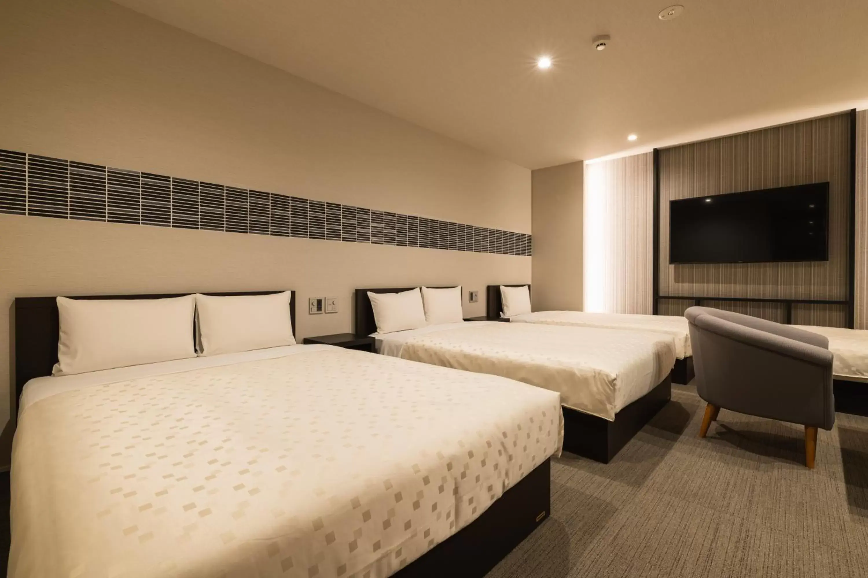 Photo of the whole room, Bed in GRAND BASE Hakata Naraya