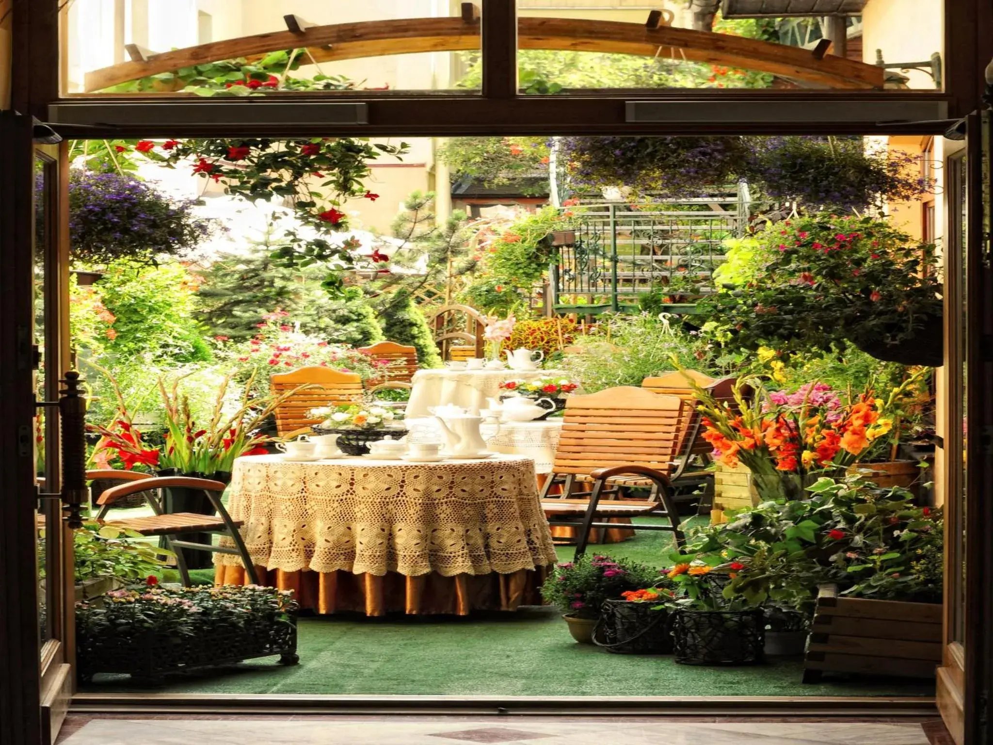 Garden in Hotel Europejski