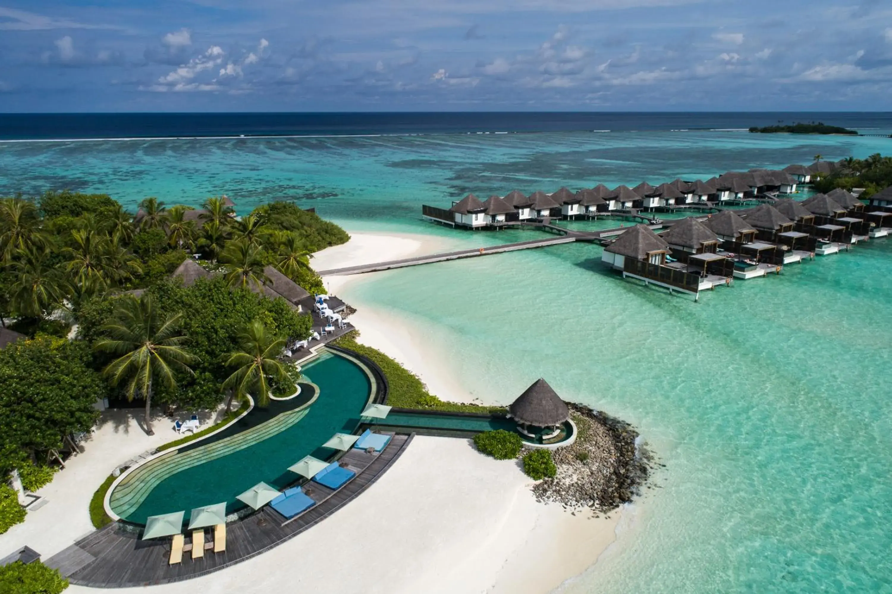 Bird's eye view, Bird's-eye View in Four Seasons Resort Maldives at Kuda Huraa
