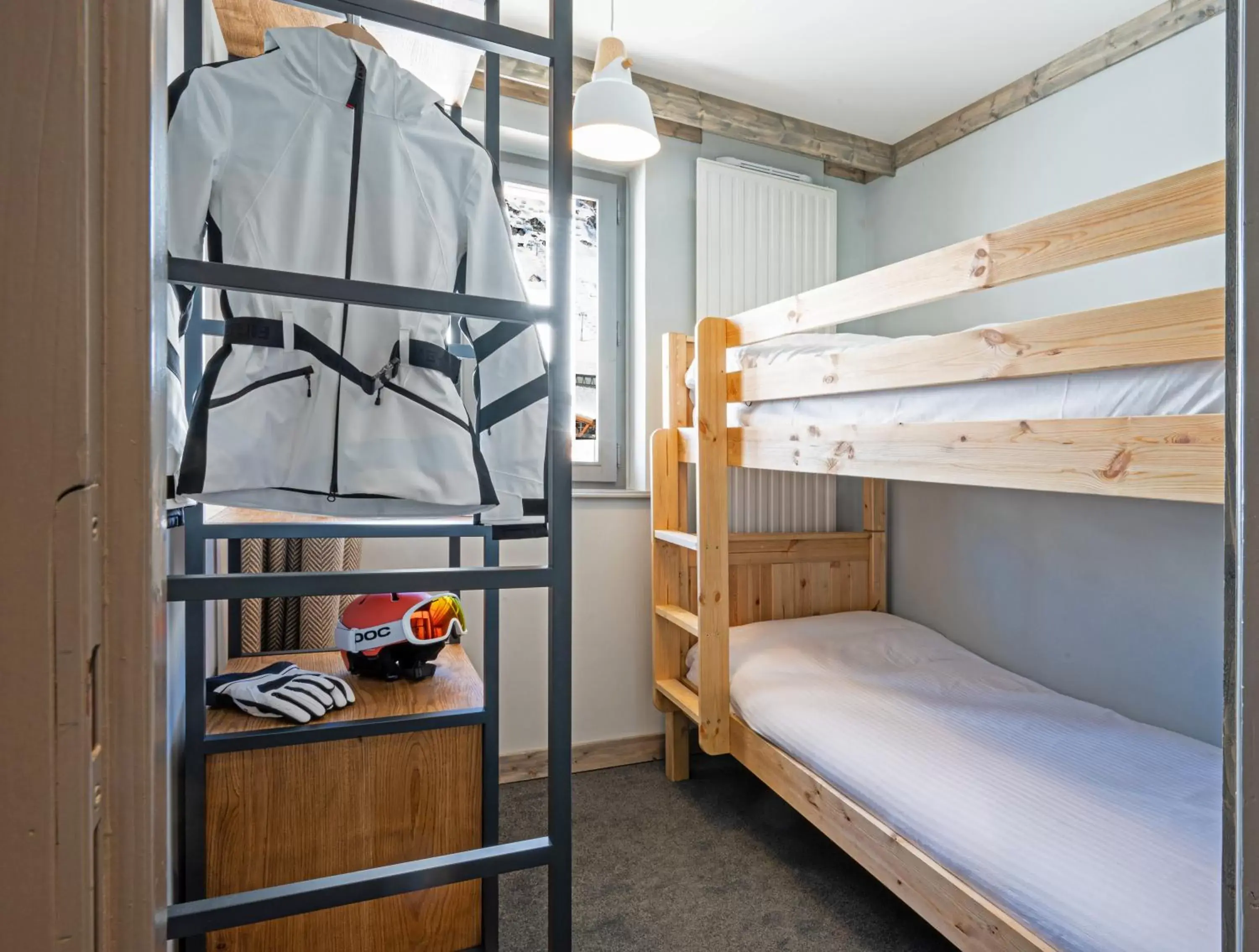 Bedroom, Bunk Bed in Hôtel Le Levanna by Les Etincelles