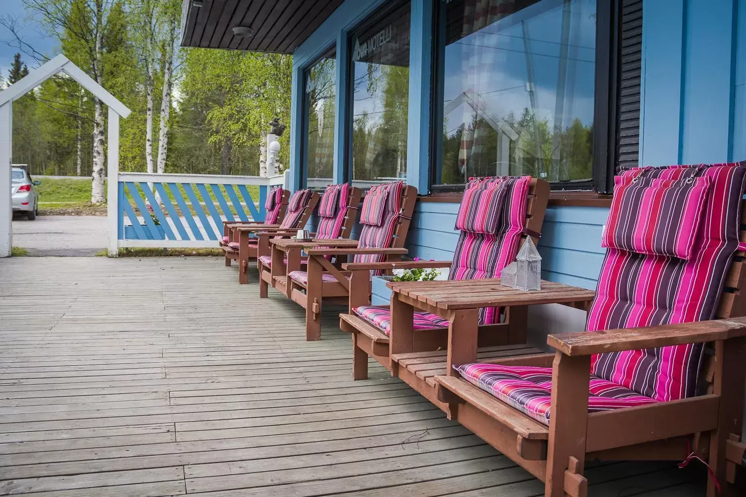 Balcony/Terrace in Motelli Rovaniemi