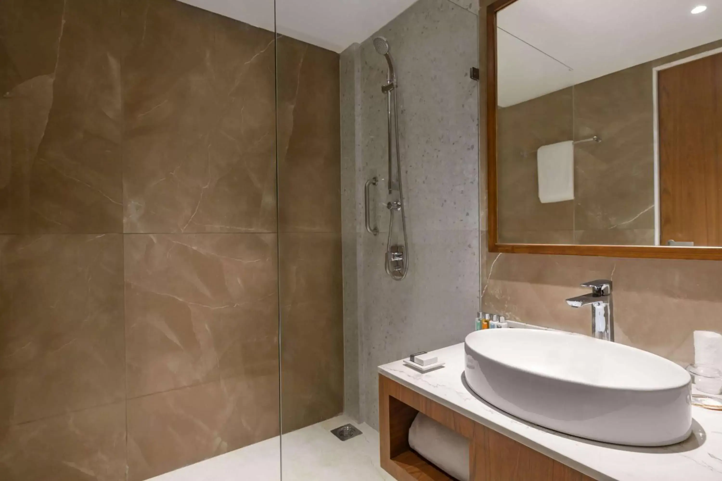 Bathroom in Hawthorn Suites by Wyndham Dwarka