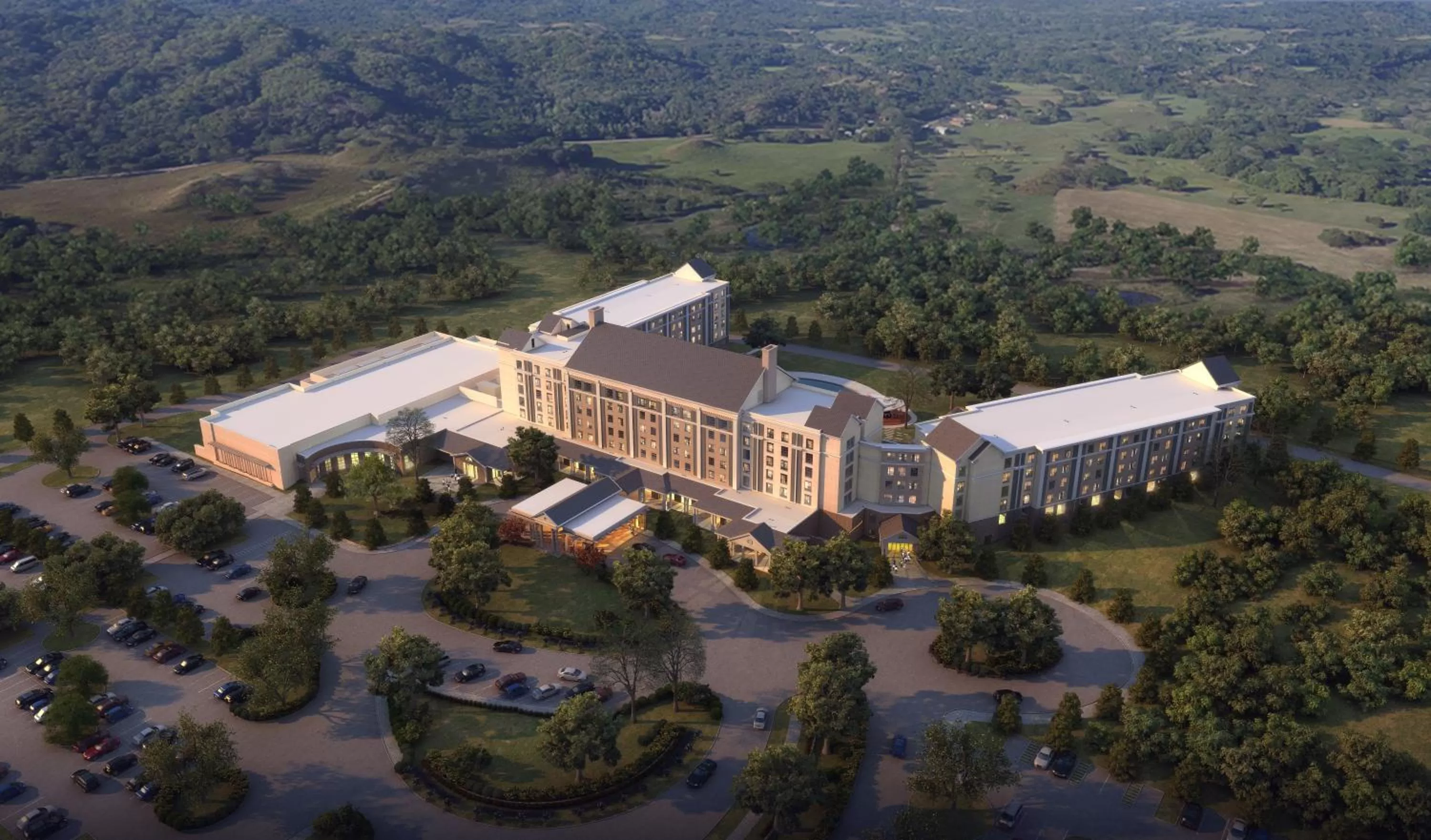 Bird's eye view in The Guest House at Graceland