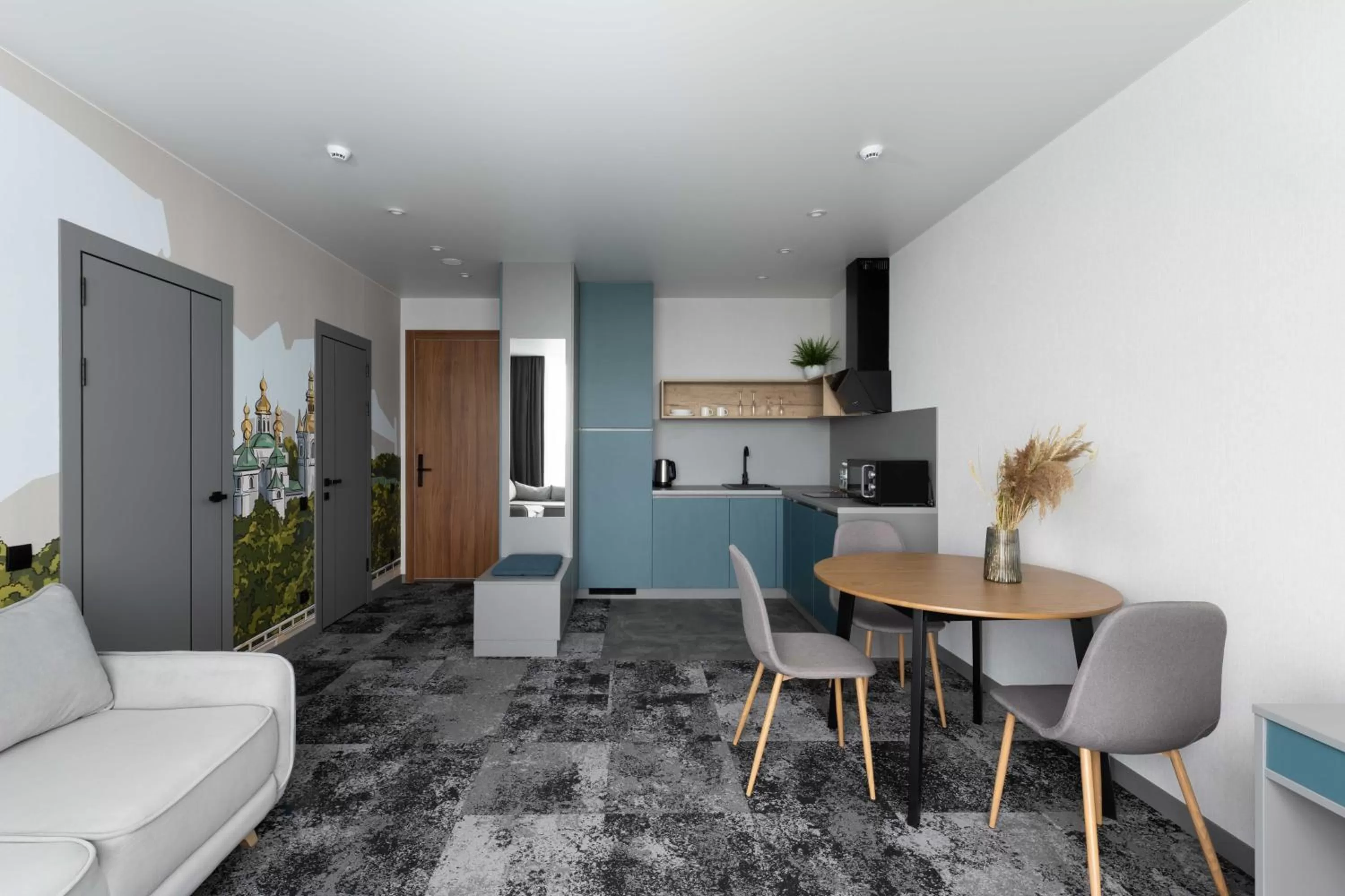 Kitchen or kitchenette, Dining Area in Be The One Hotel