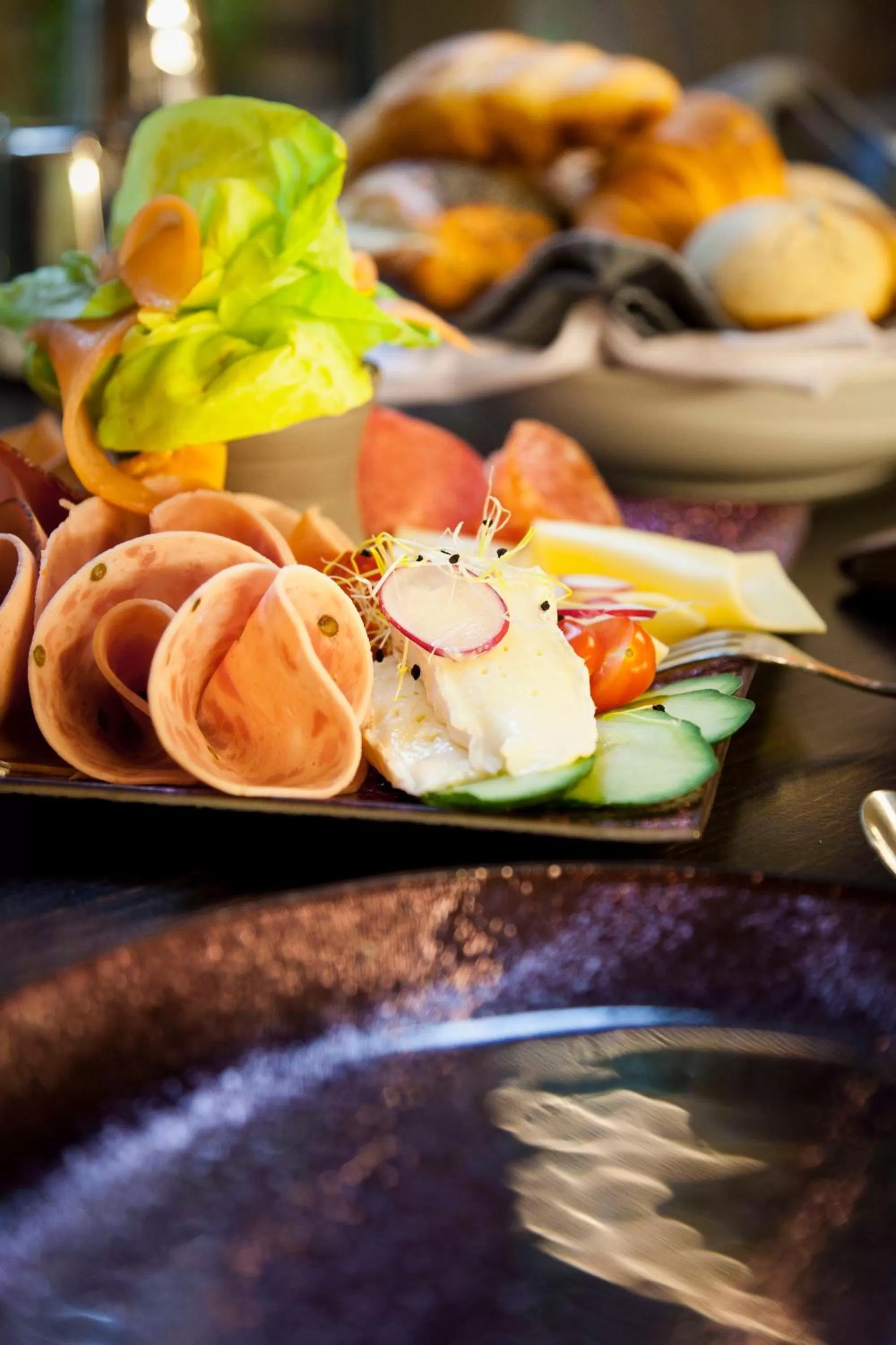 Food close-up in Hotel Diamonds and Pearls