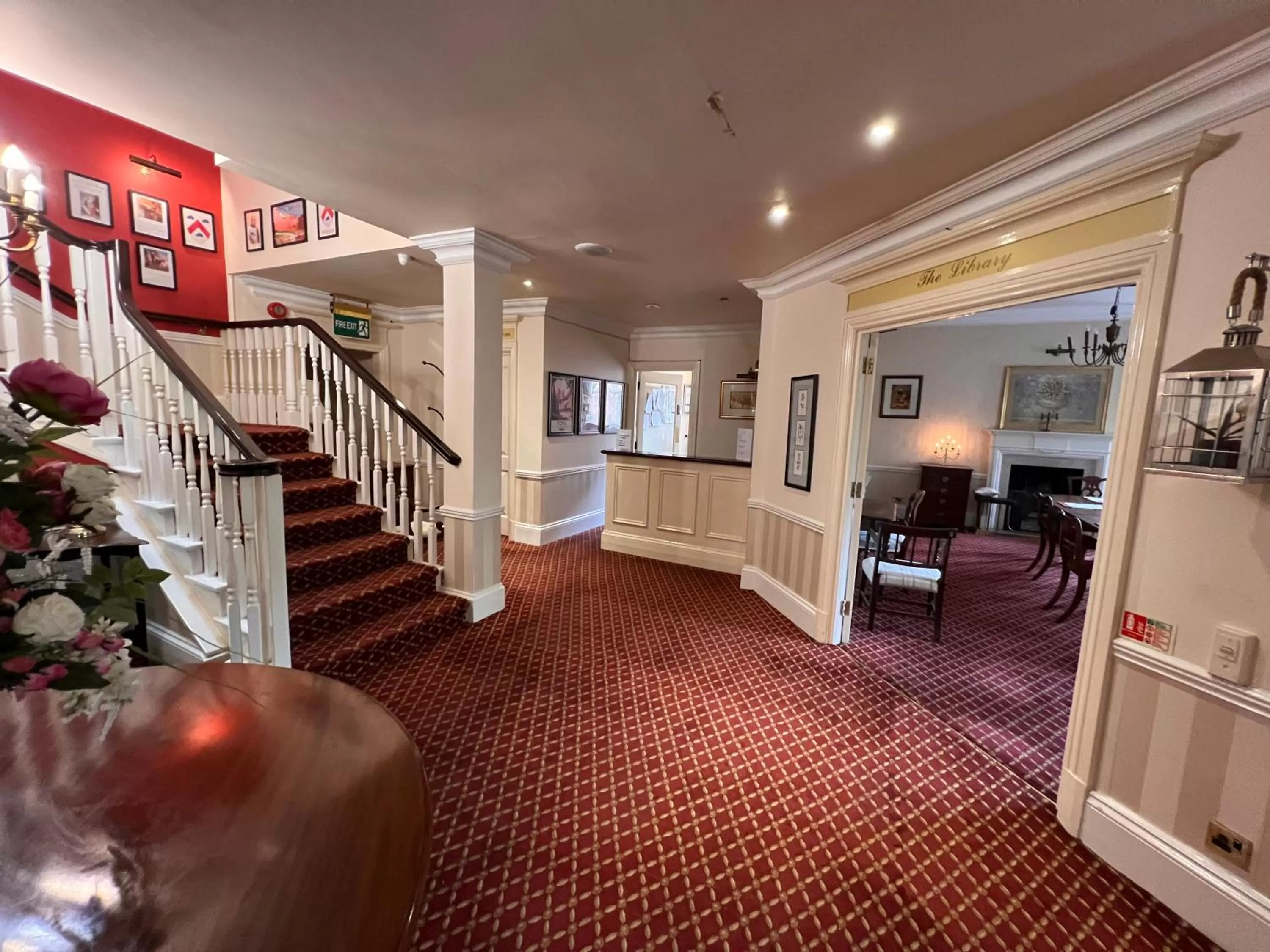 Lobby or reception in Haley's Hotel