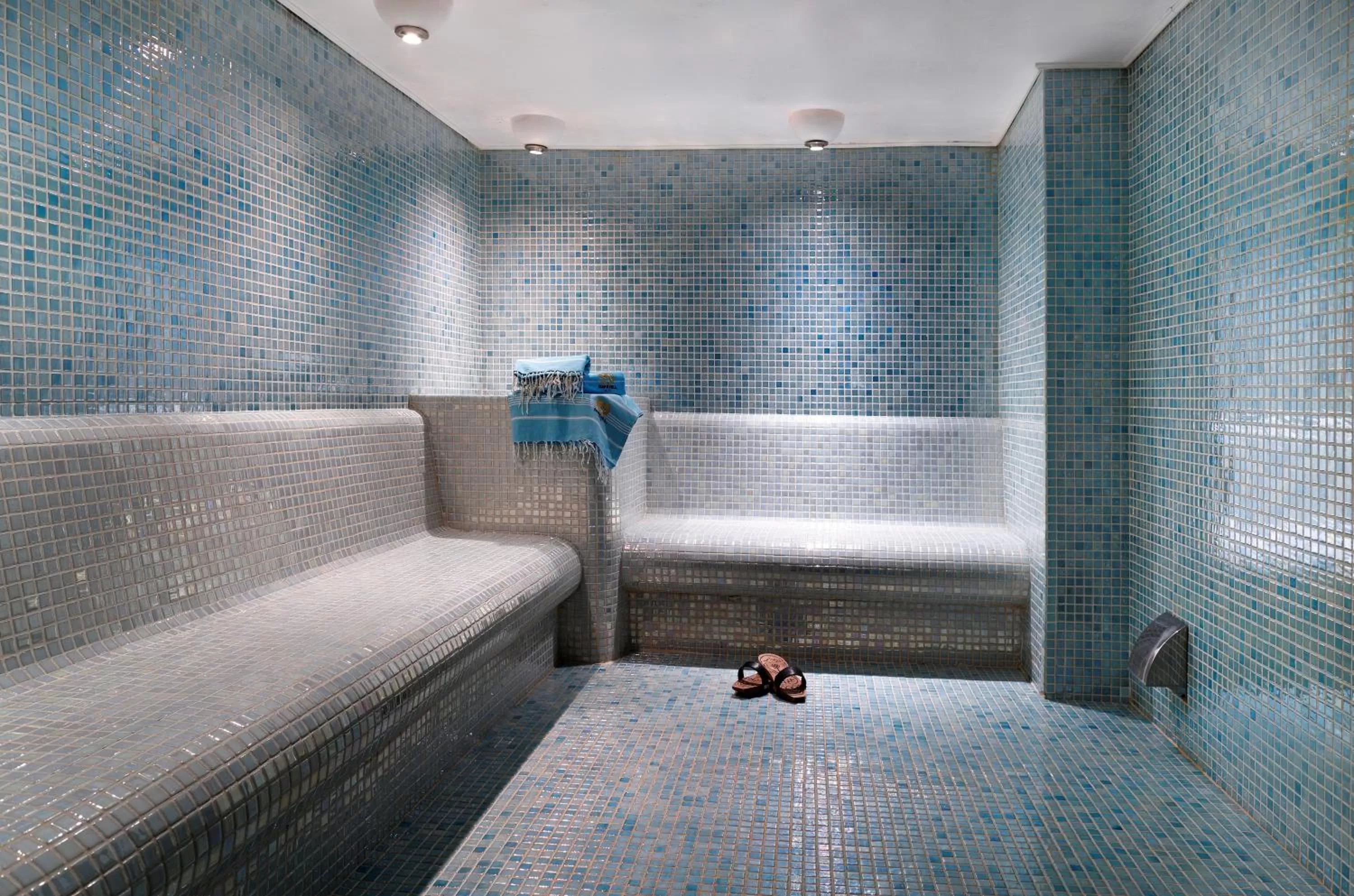 Steam room in Darkhill Hotel