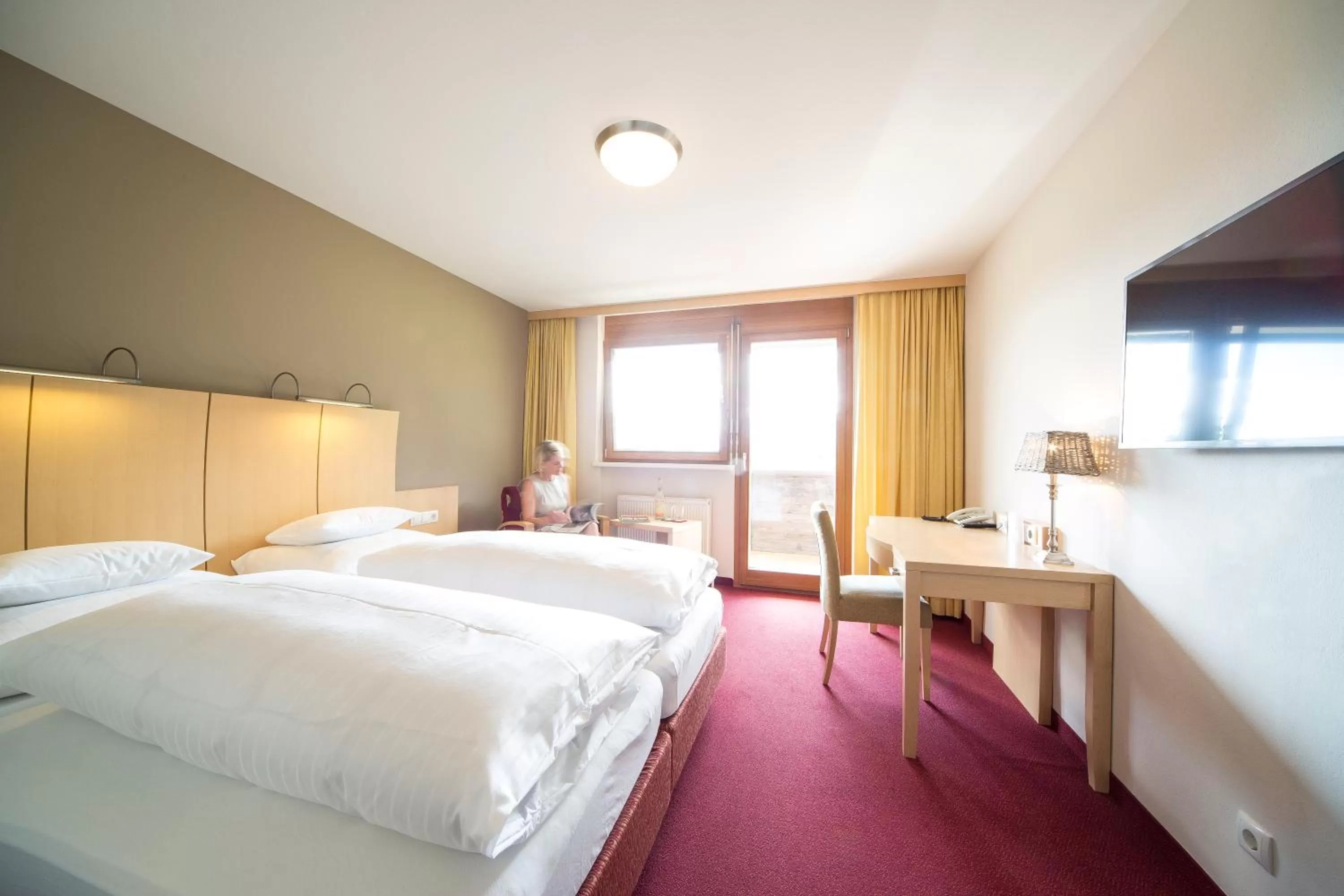 Bedroom, Bed in Landhaus Maria Grün B&B